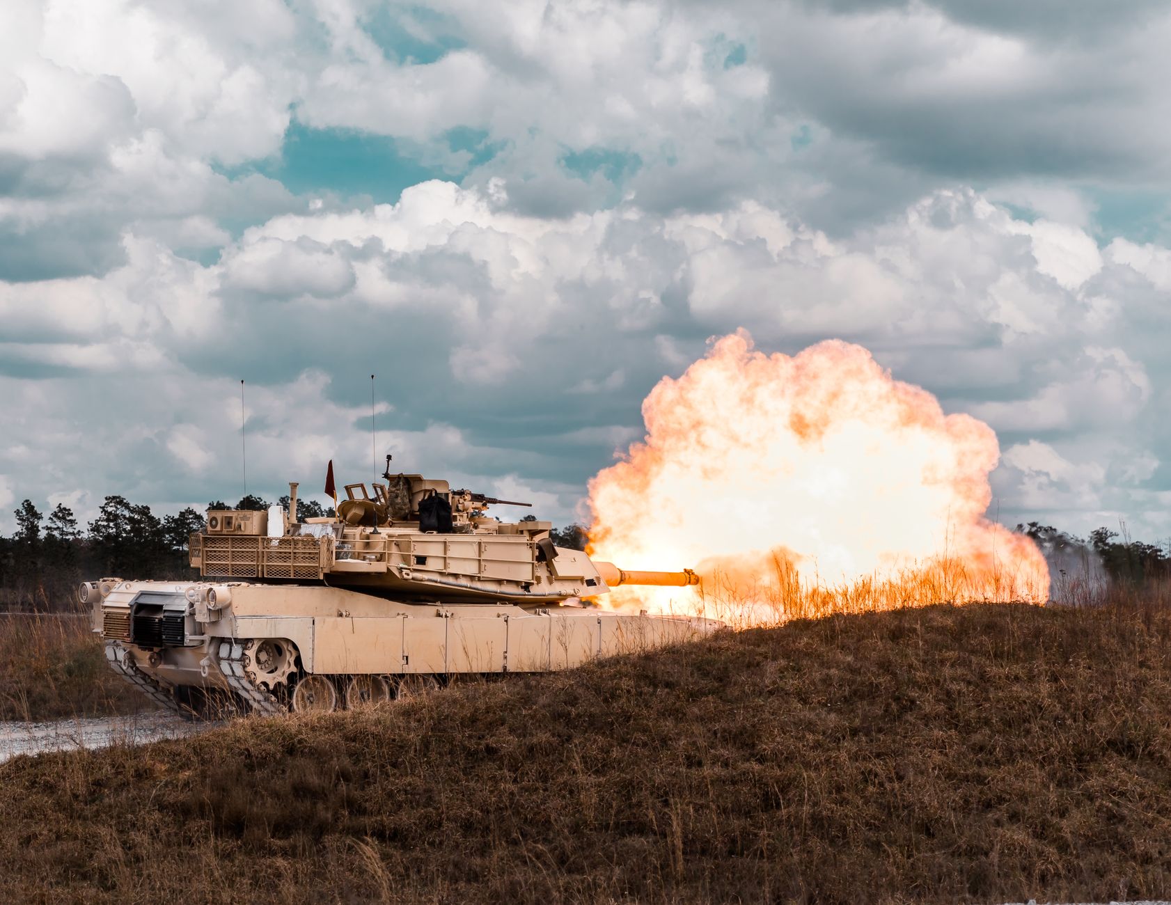 Action film gunfire effect