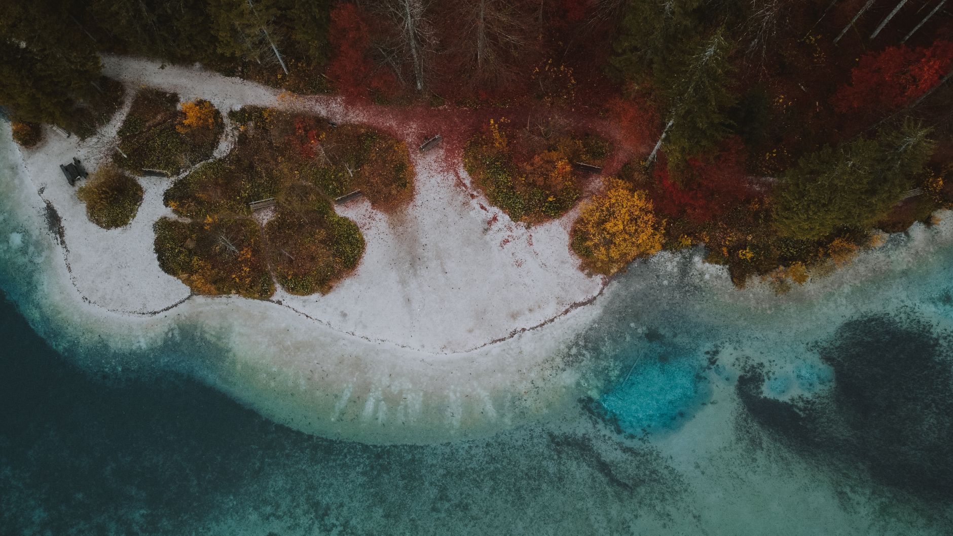 Aerial drone view nature