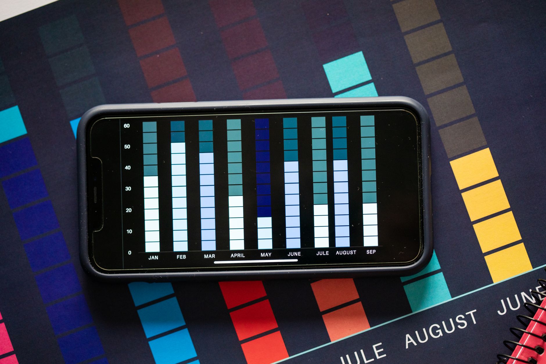 Animated infographic colorful