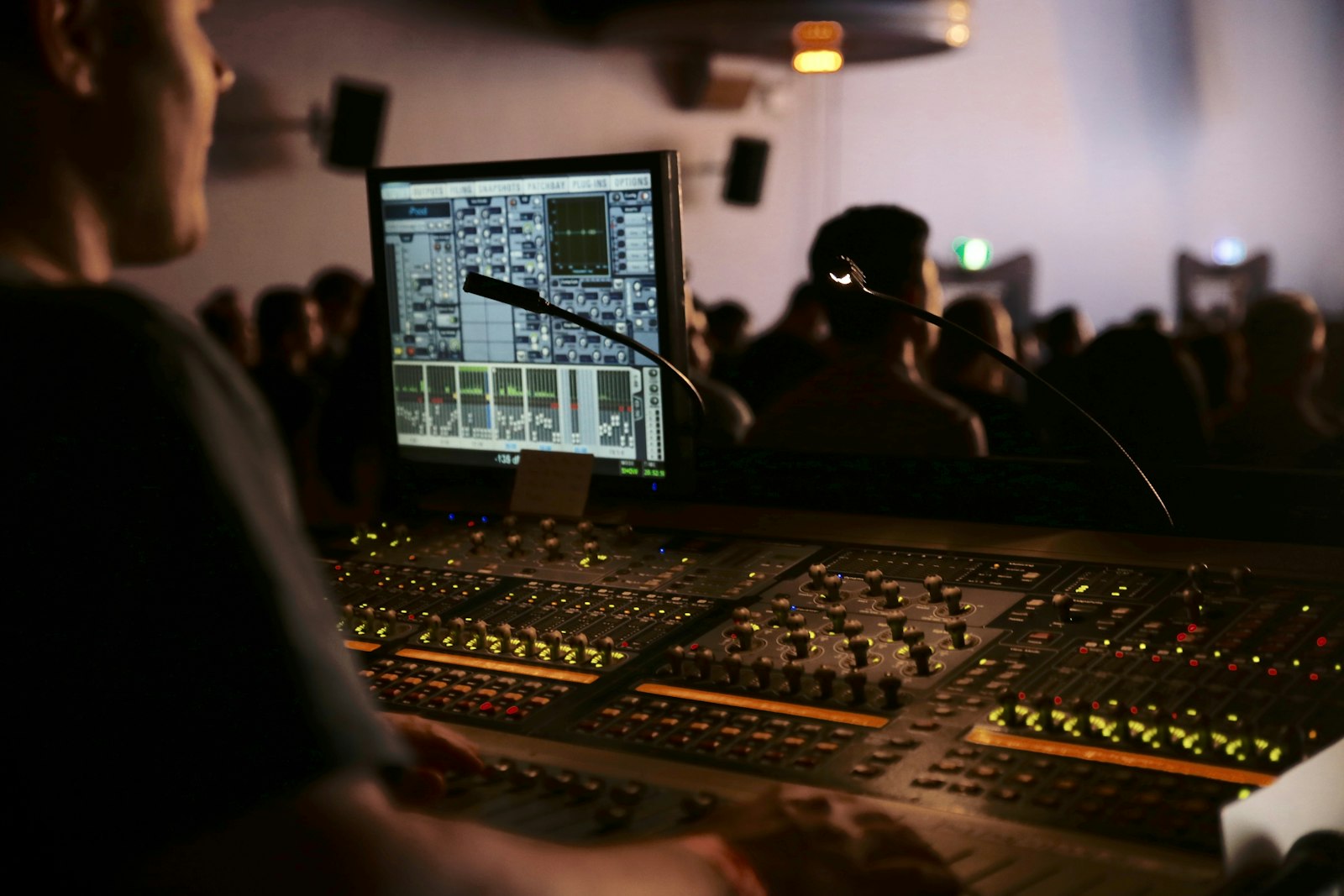 Audio production software screen