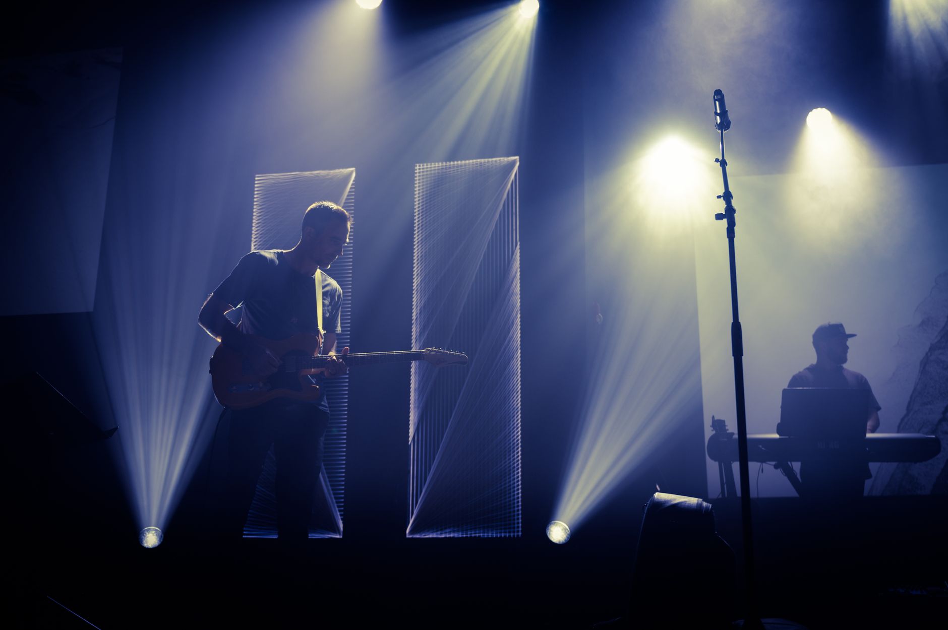 Band performing stage