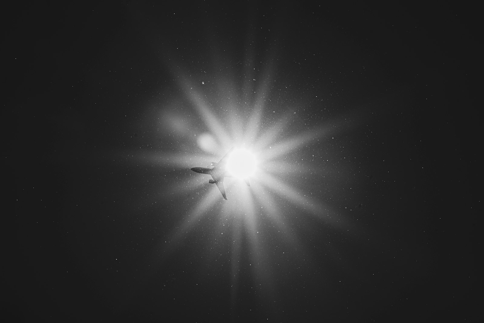 Bright light flare abstract