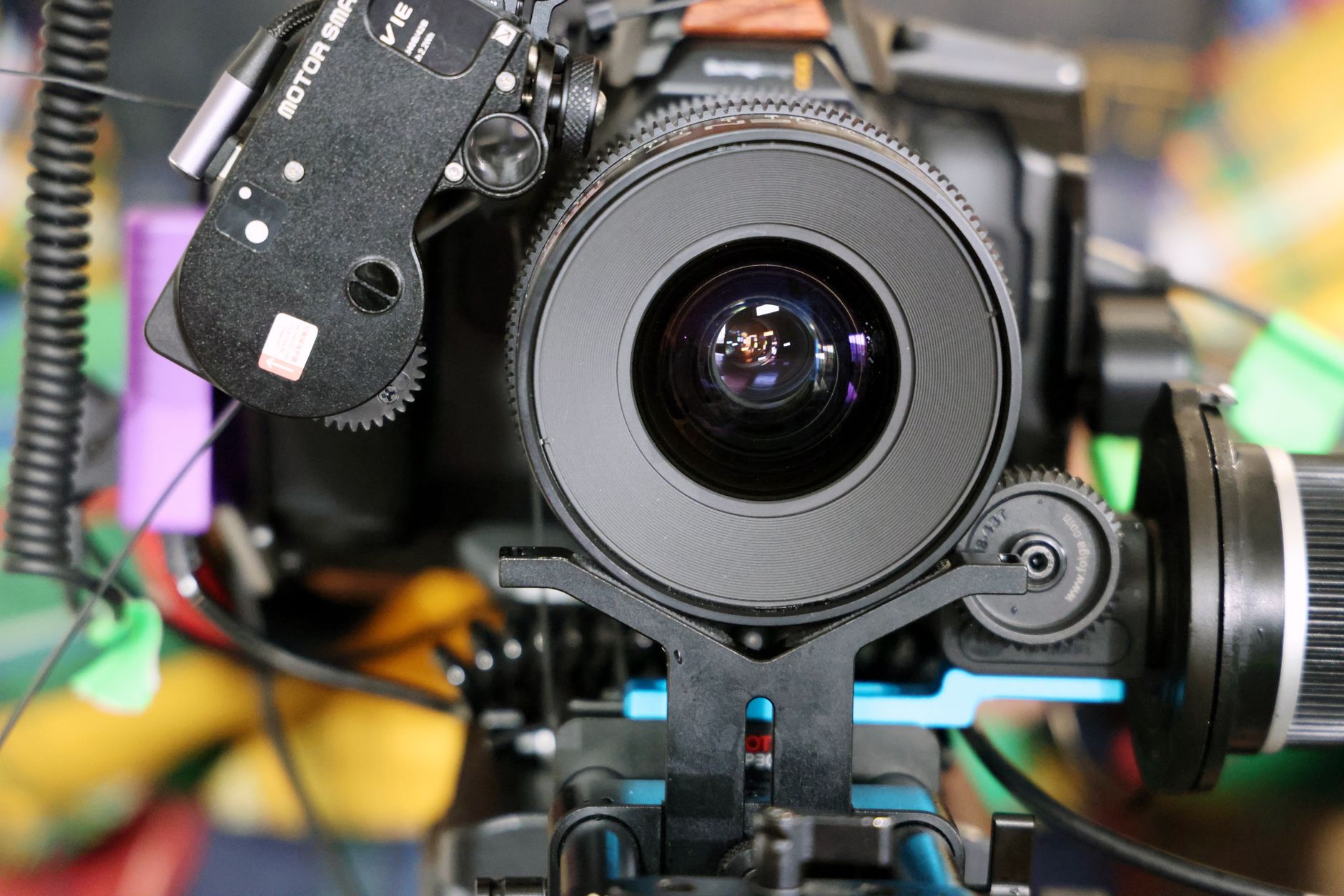 Camera filming detail shot