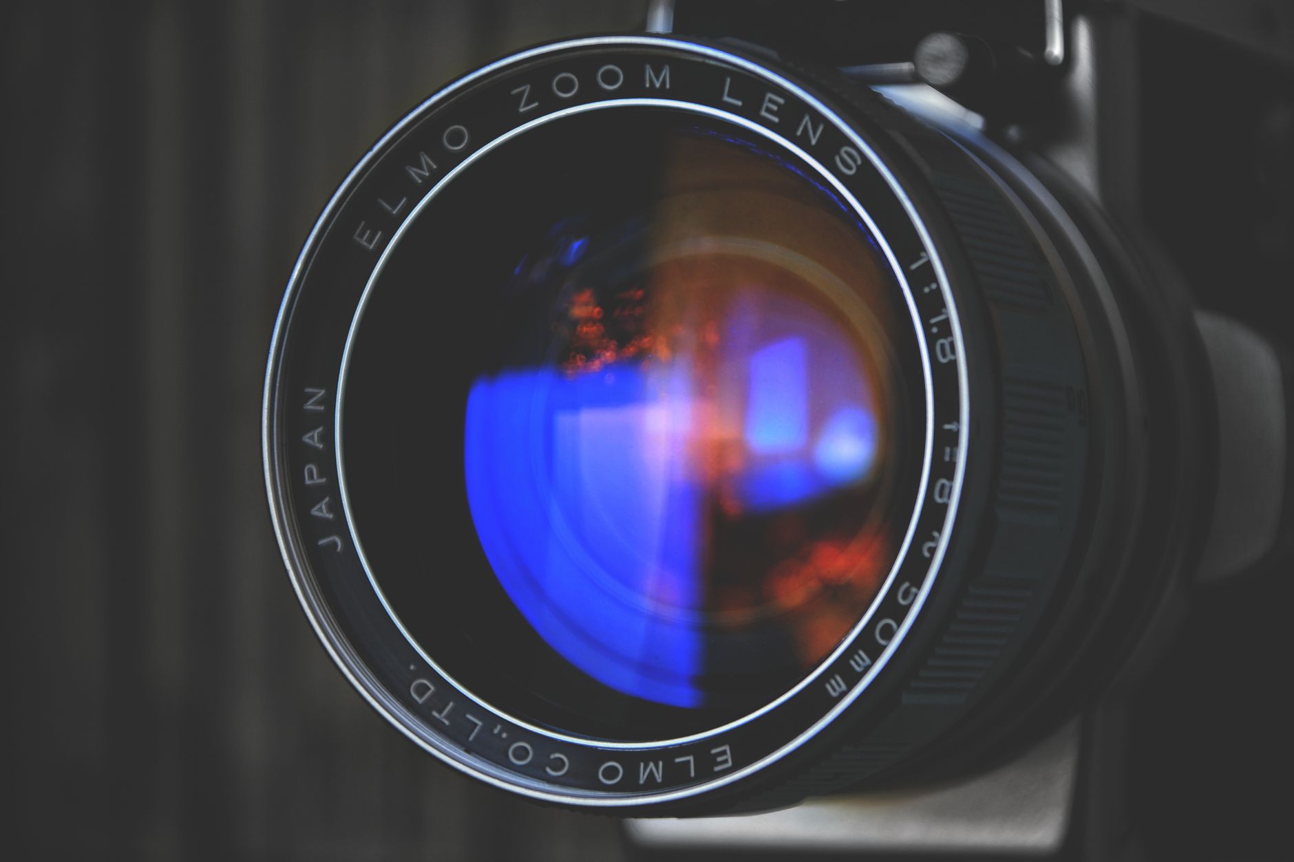 Camera glass lens detail