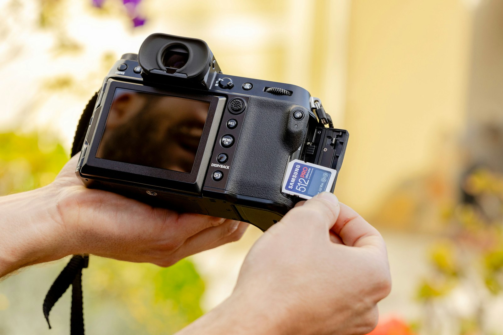 Camera memory cards closeup