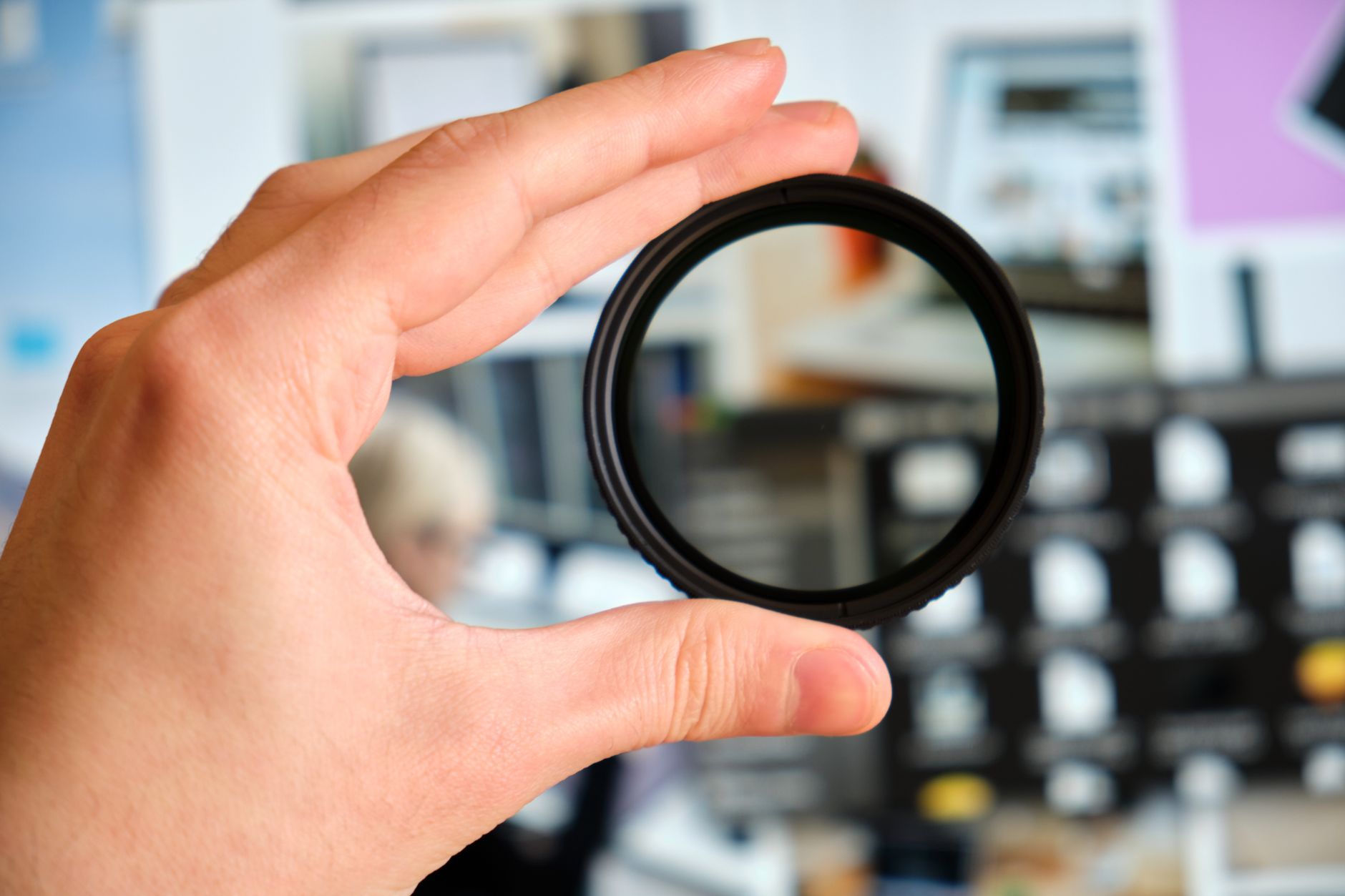 Camera nd filter lens
