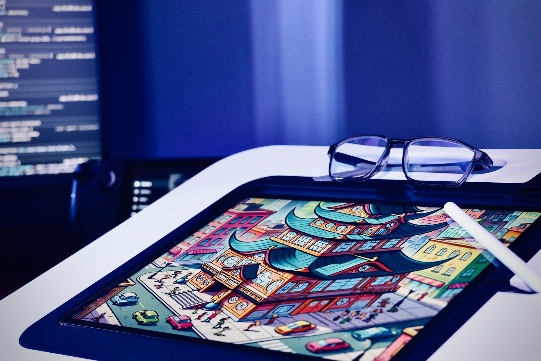 Cartoon animation workspace