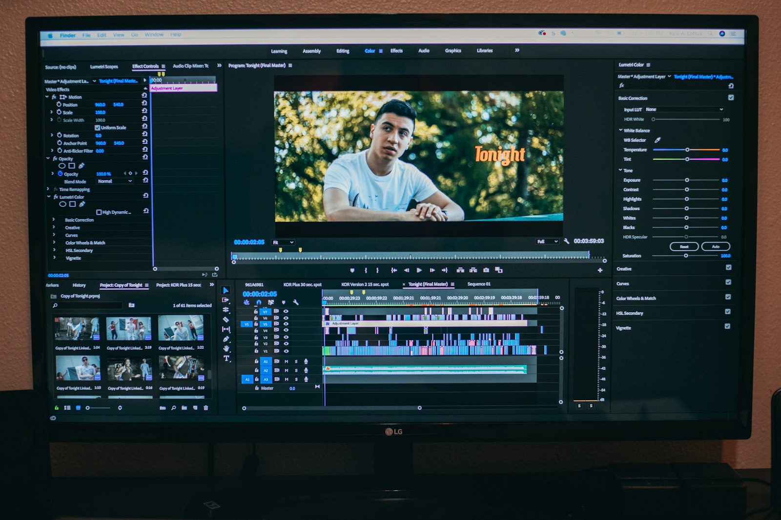 Cinematic color editing