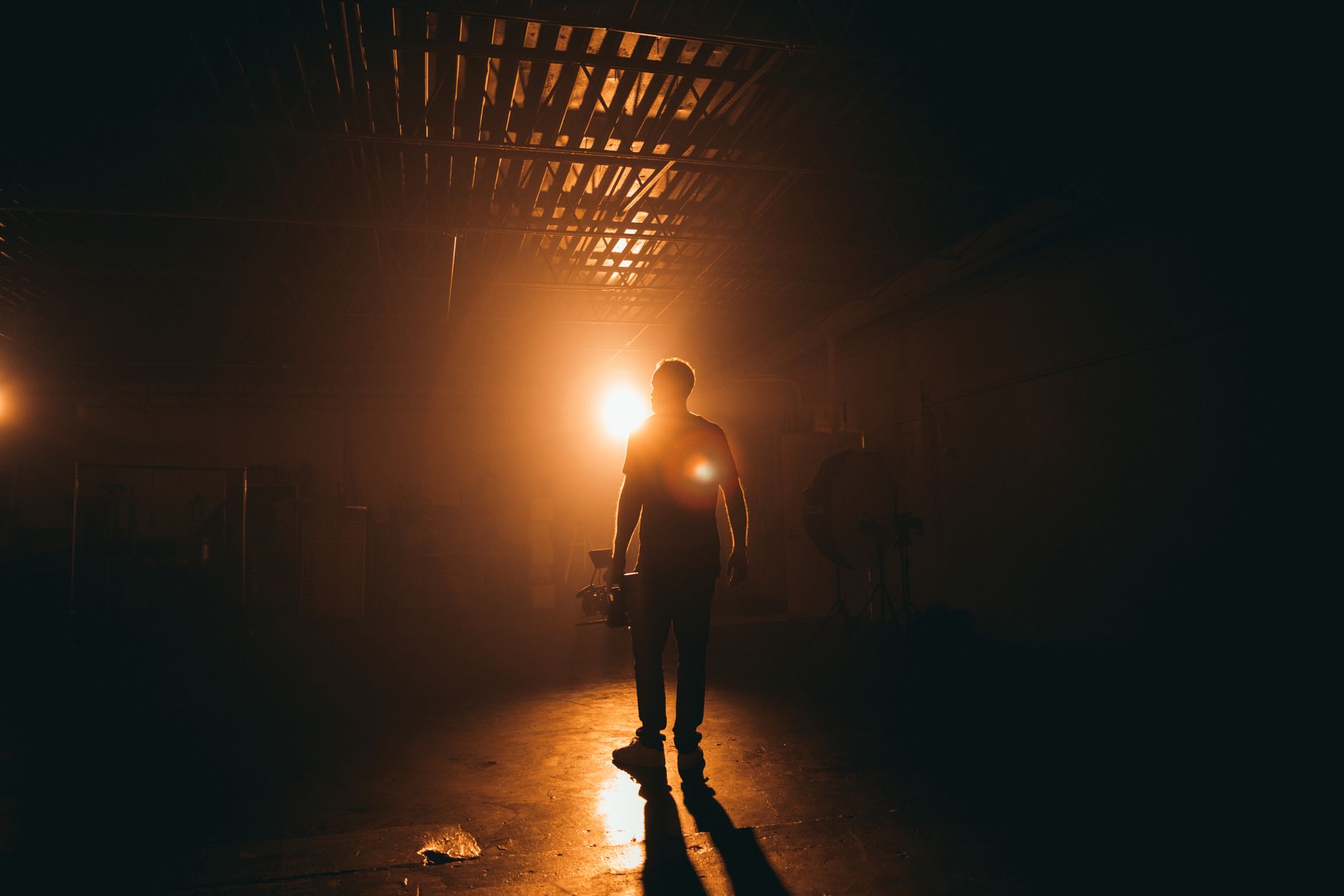 Cinematic film scene moody
