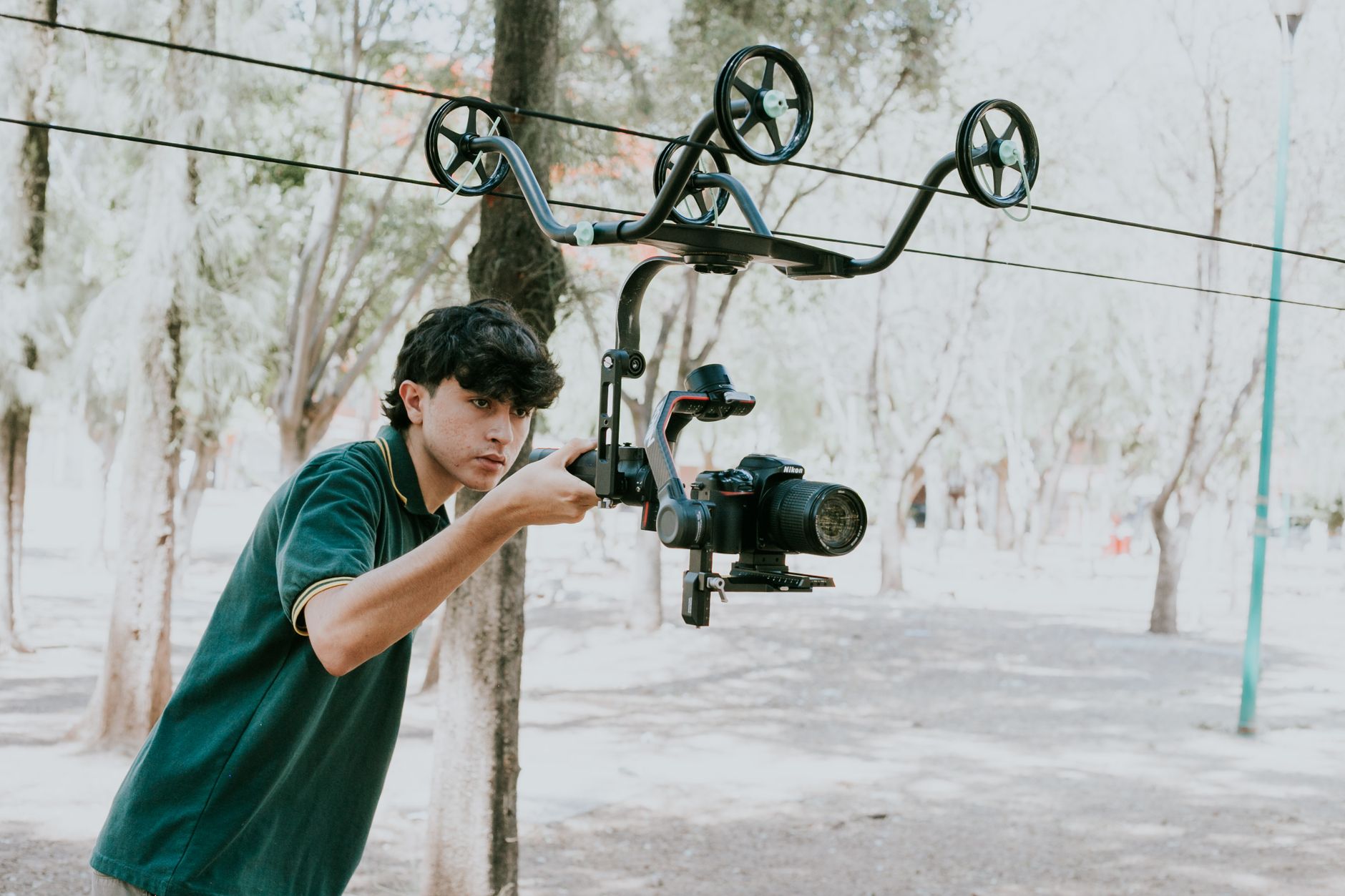 Cinematic gimbal movement