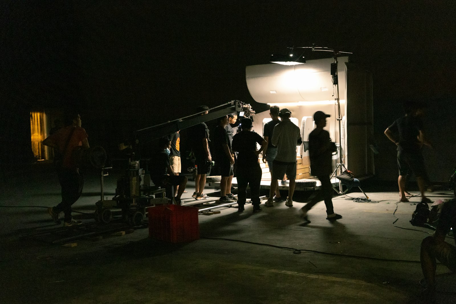 Cinematic interview setup
