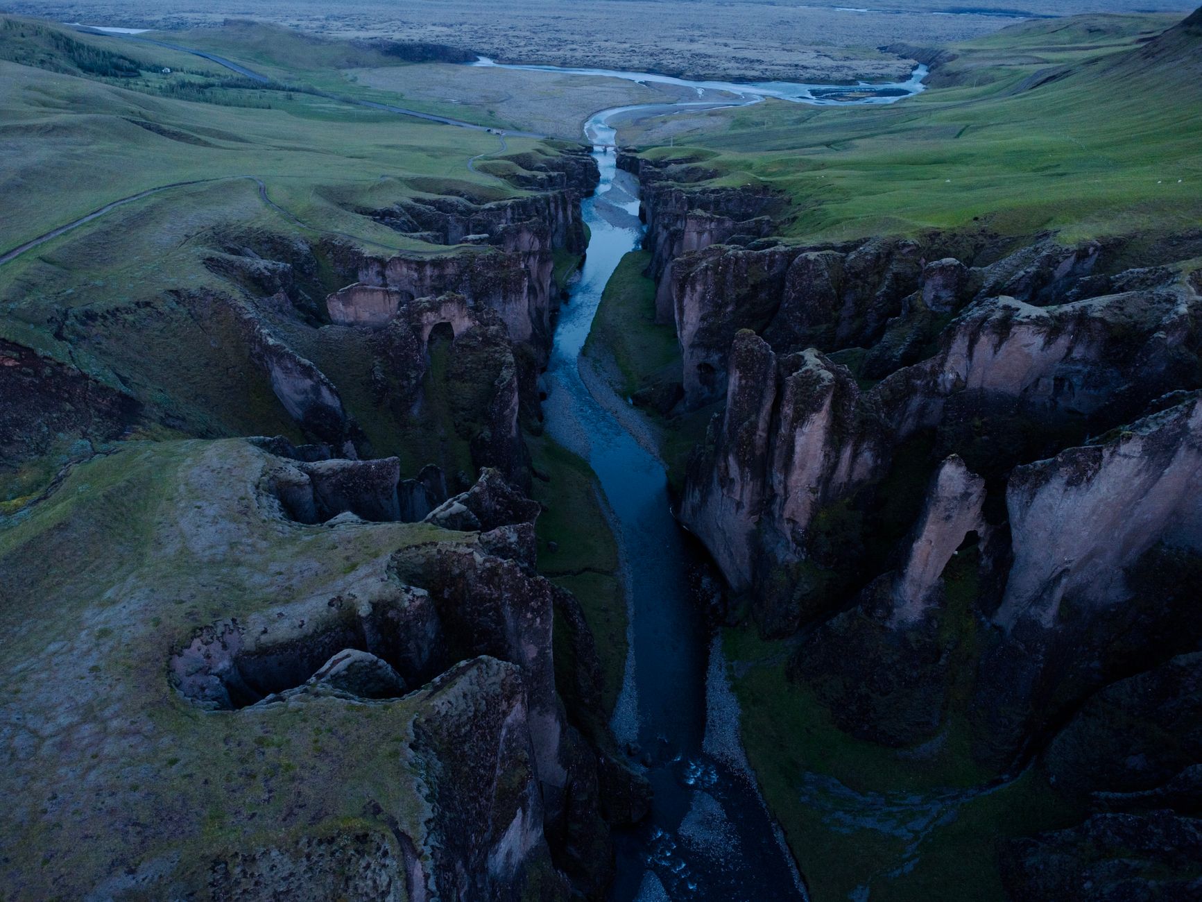 Cinematic landscape shot