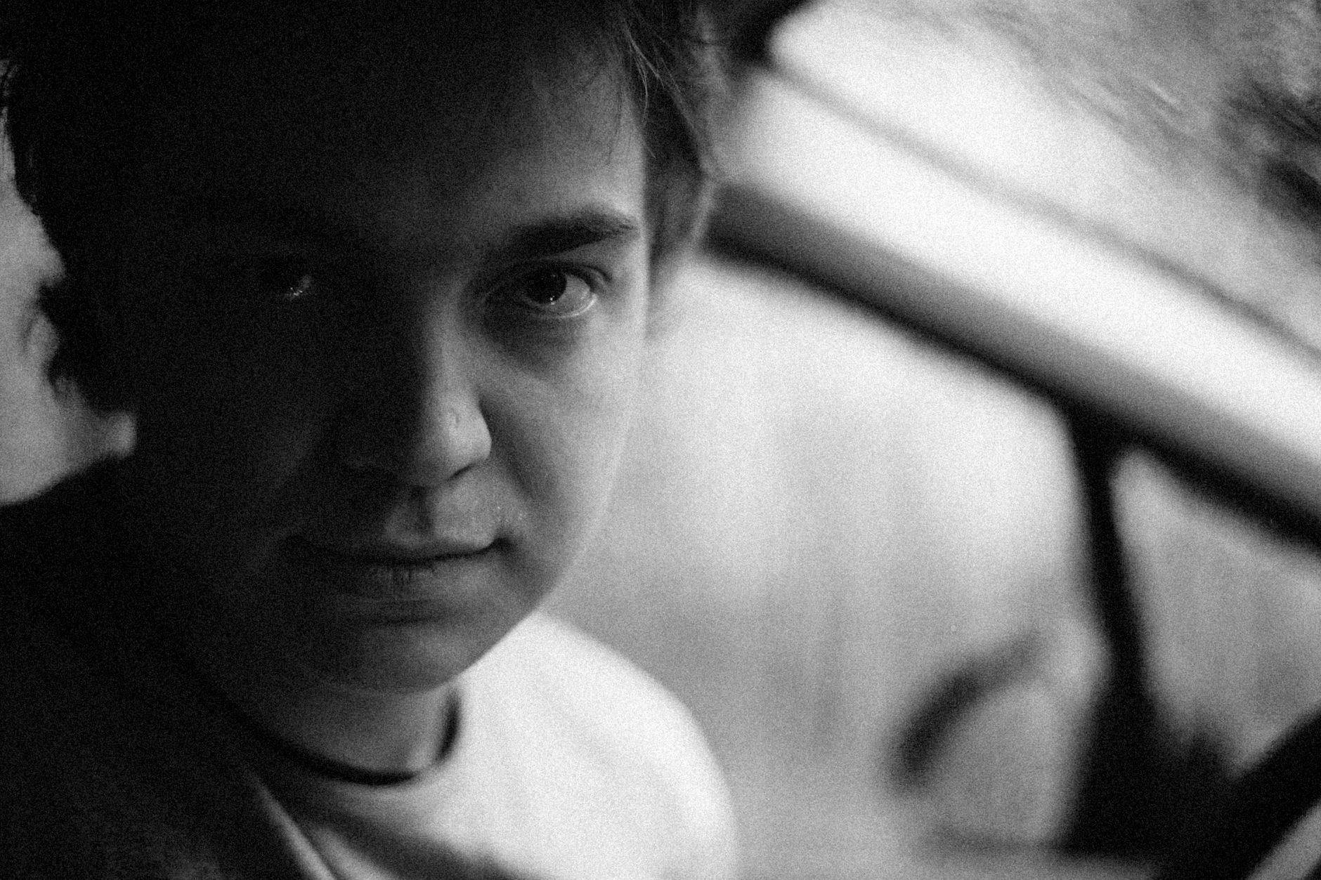 Close up portrait emotion film