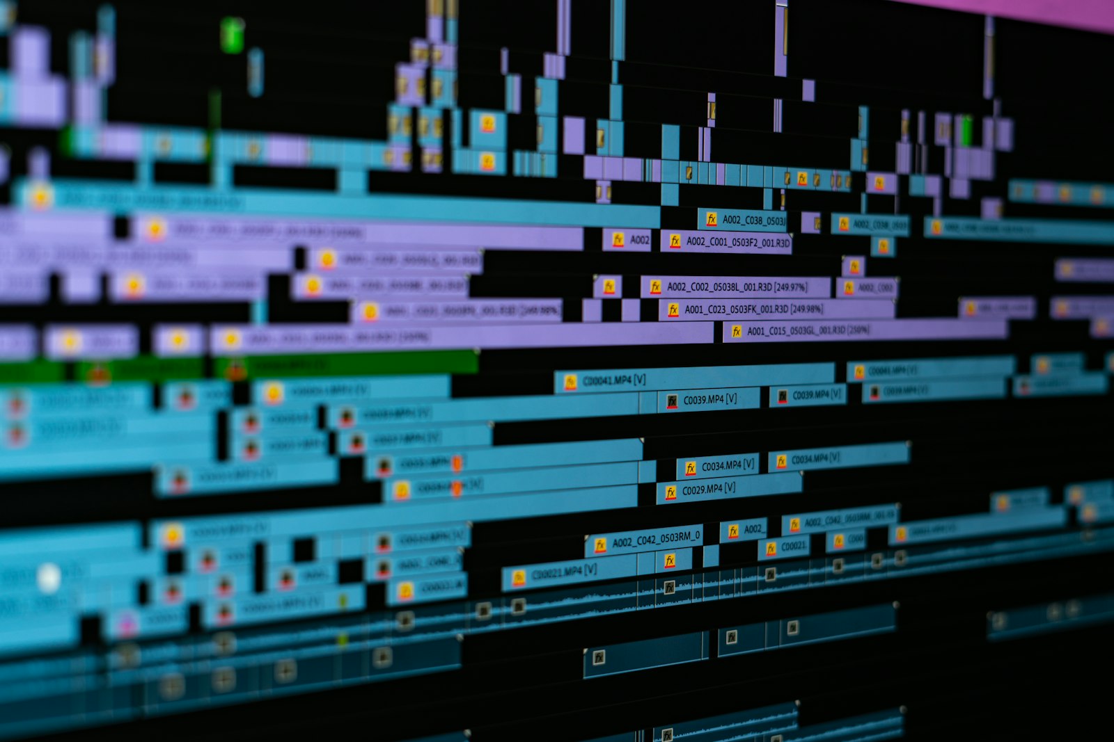 Color grading video editing