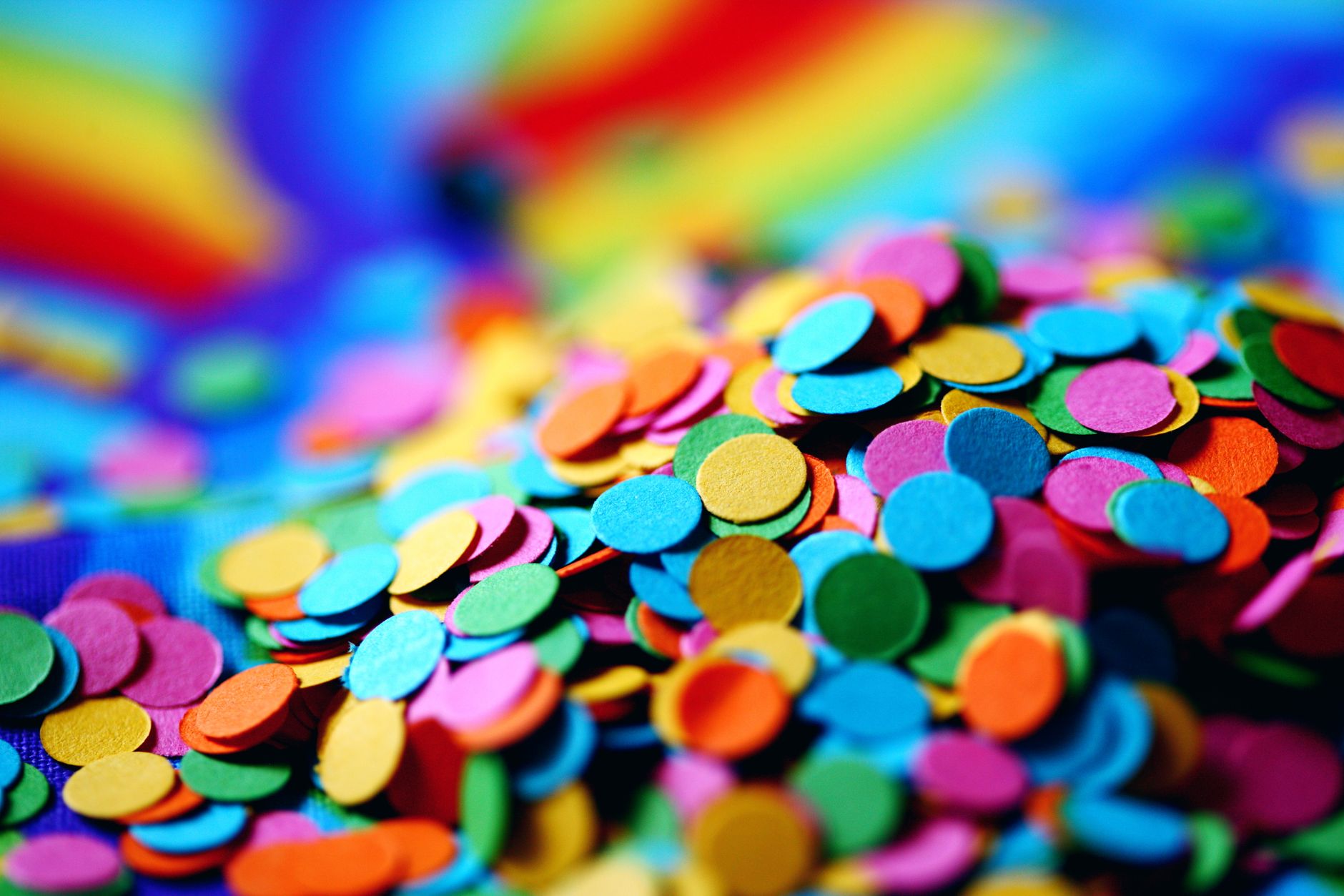 Colorful confetti celebration