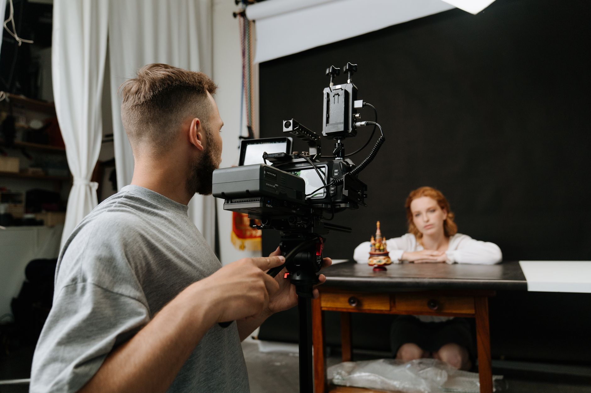 Commercial filming studio lights