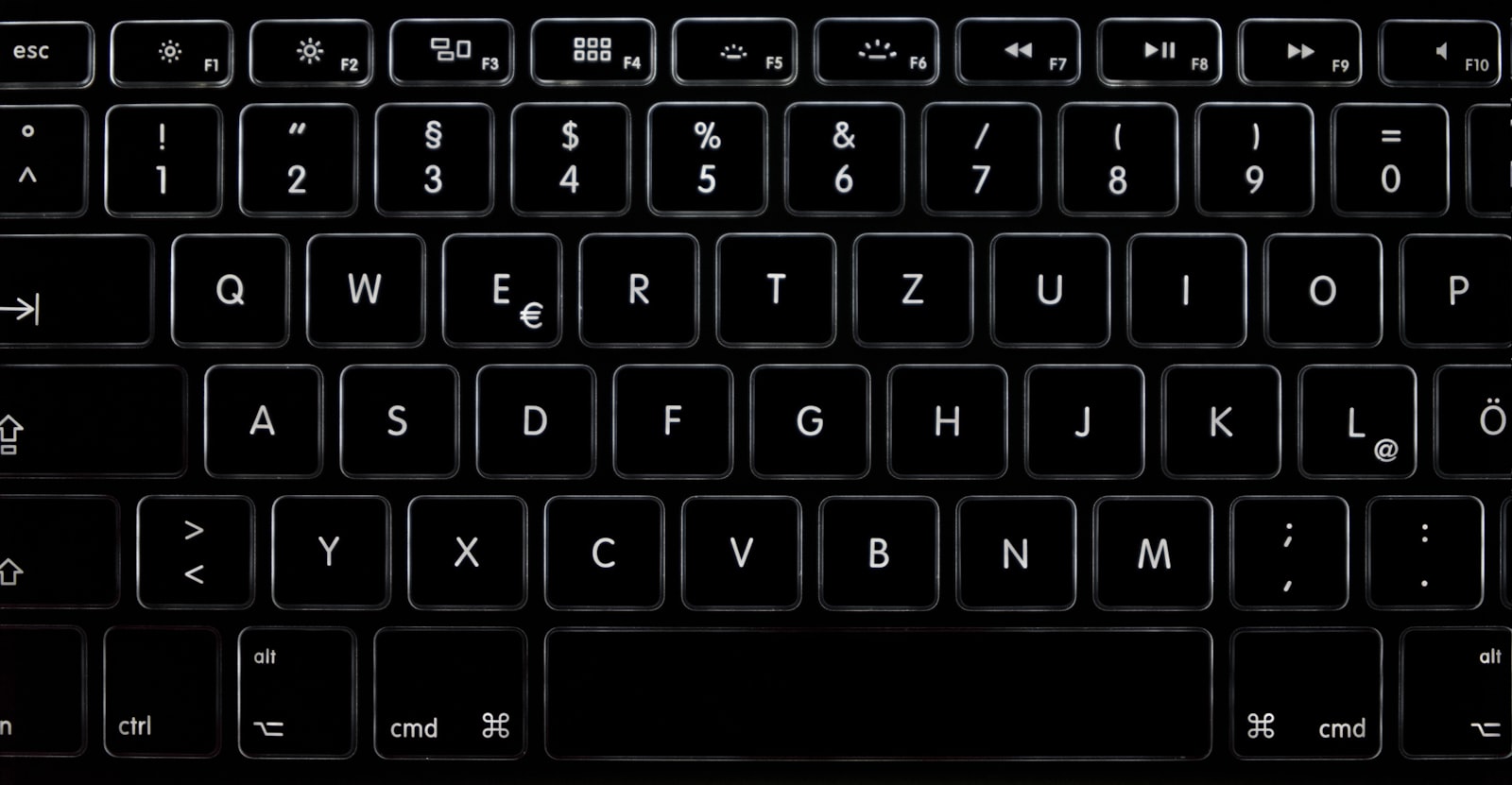 Computer keyboard editing