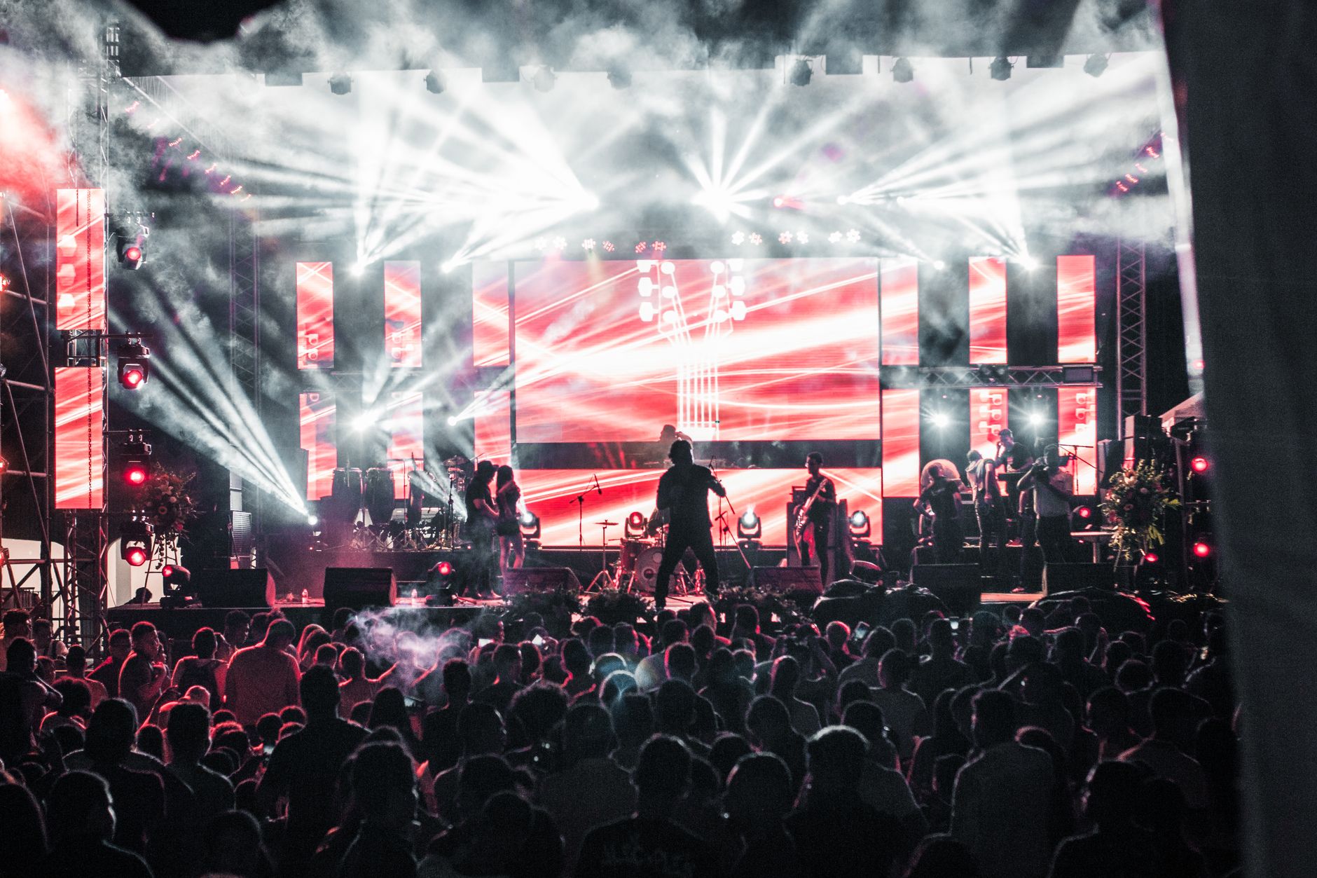 Concert performance stage lights