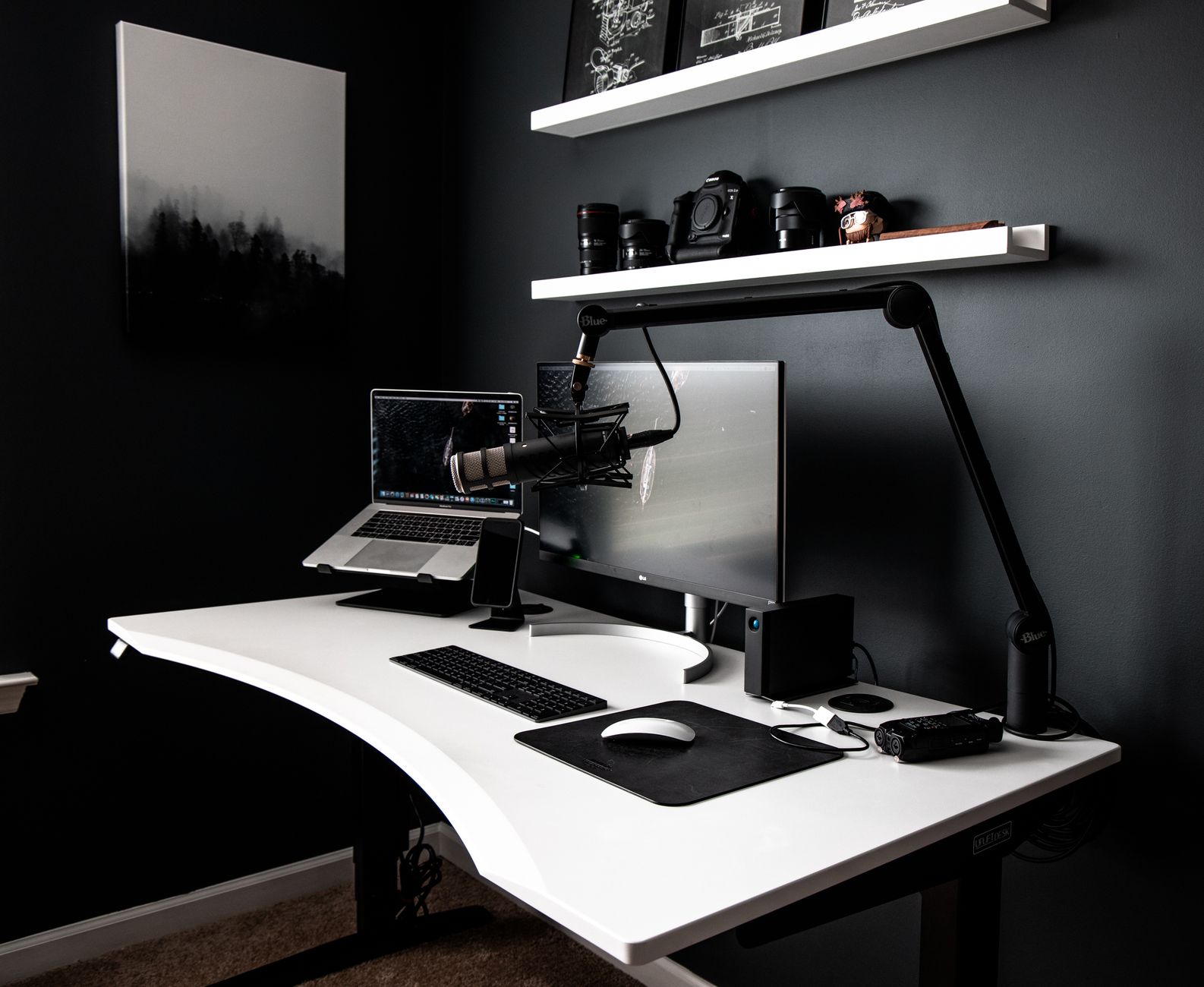 Content creator editing workspace