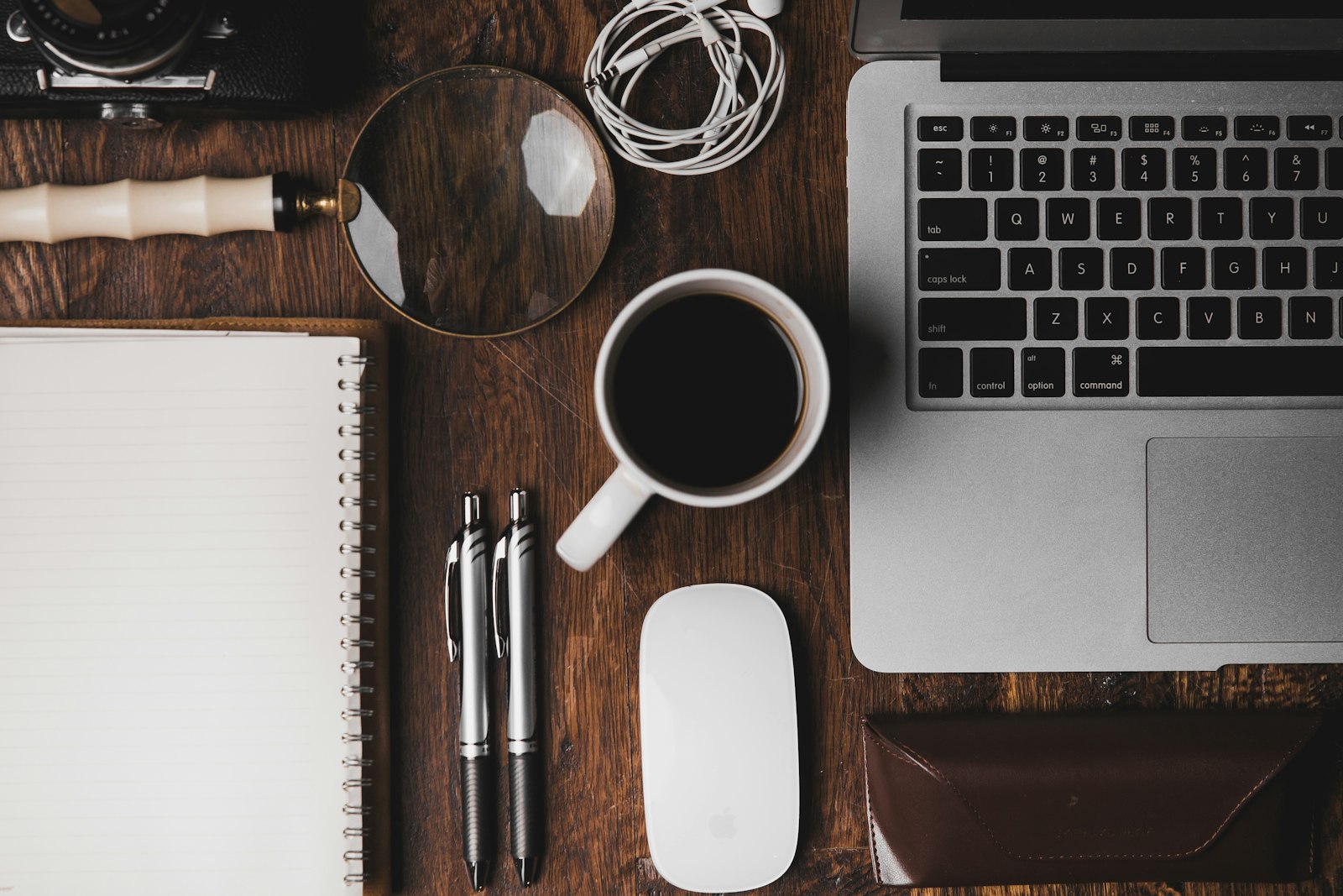 Creative professional working desk