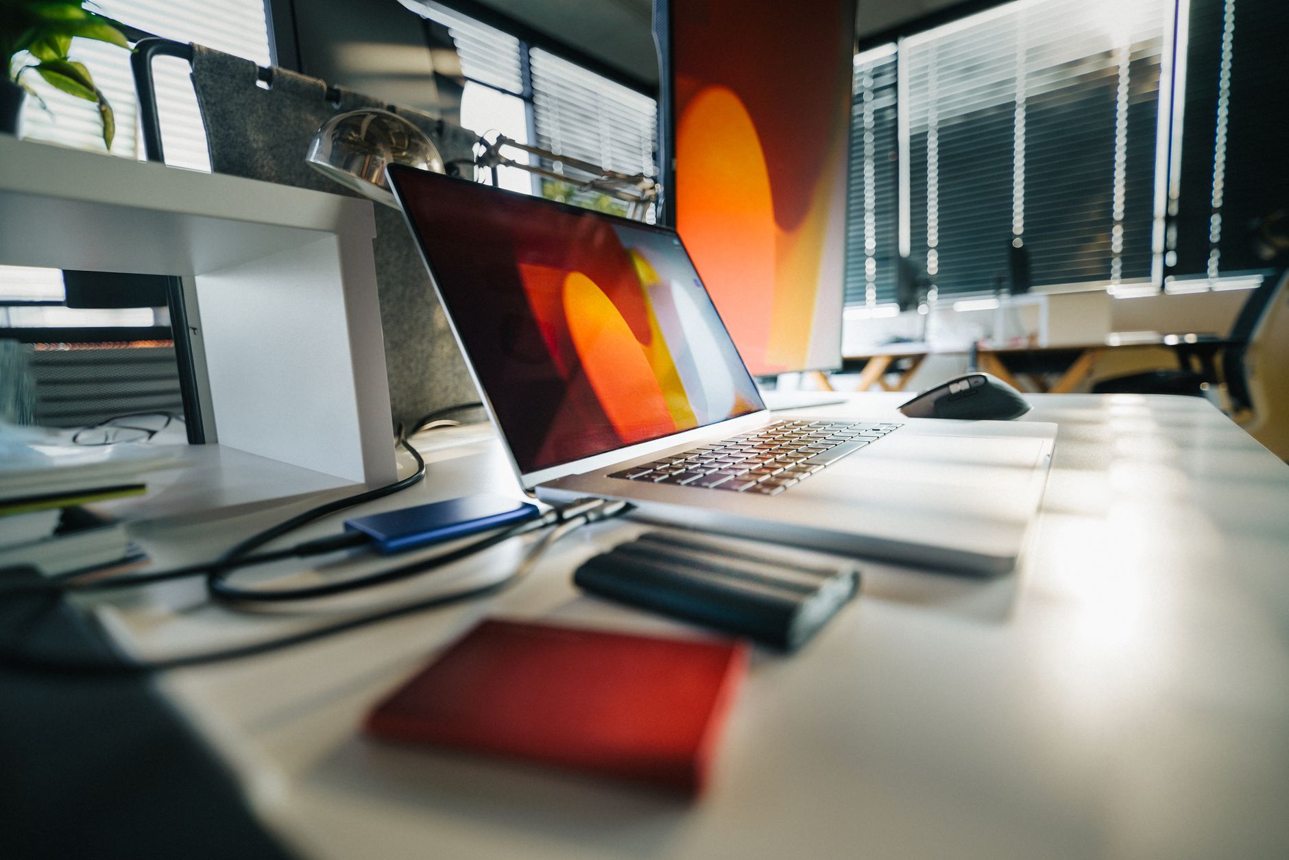 Data backup drives desk