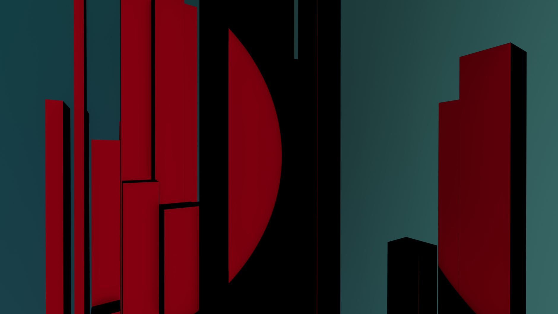 Digital matte design abstract