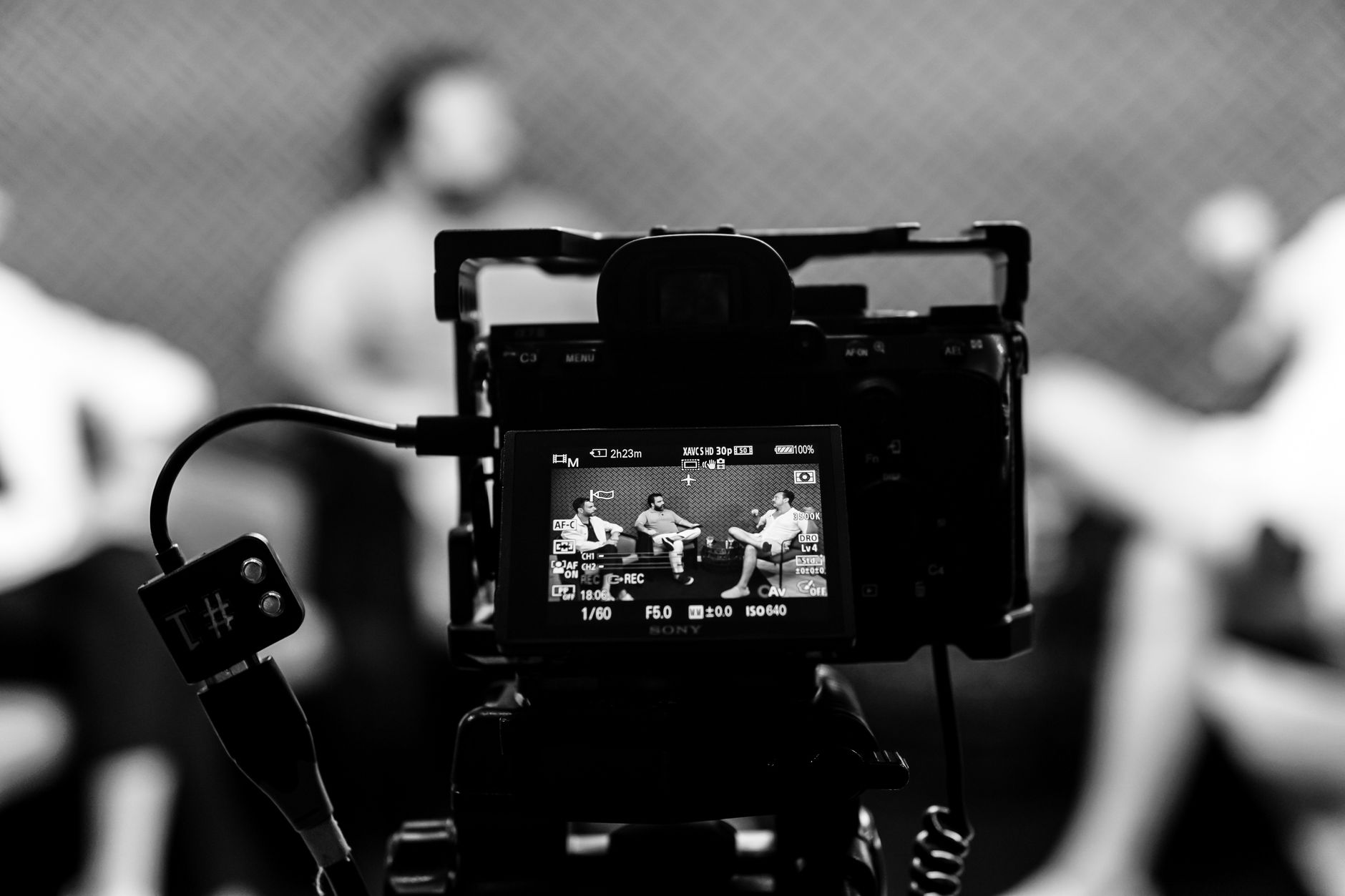 Documentary camera interview setup