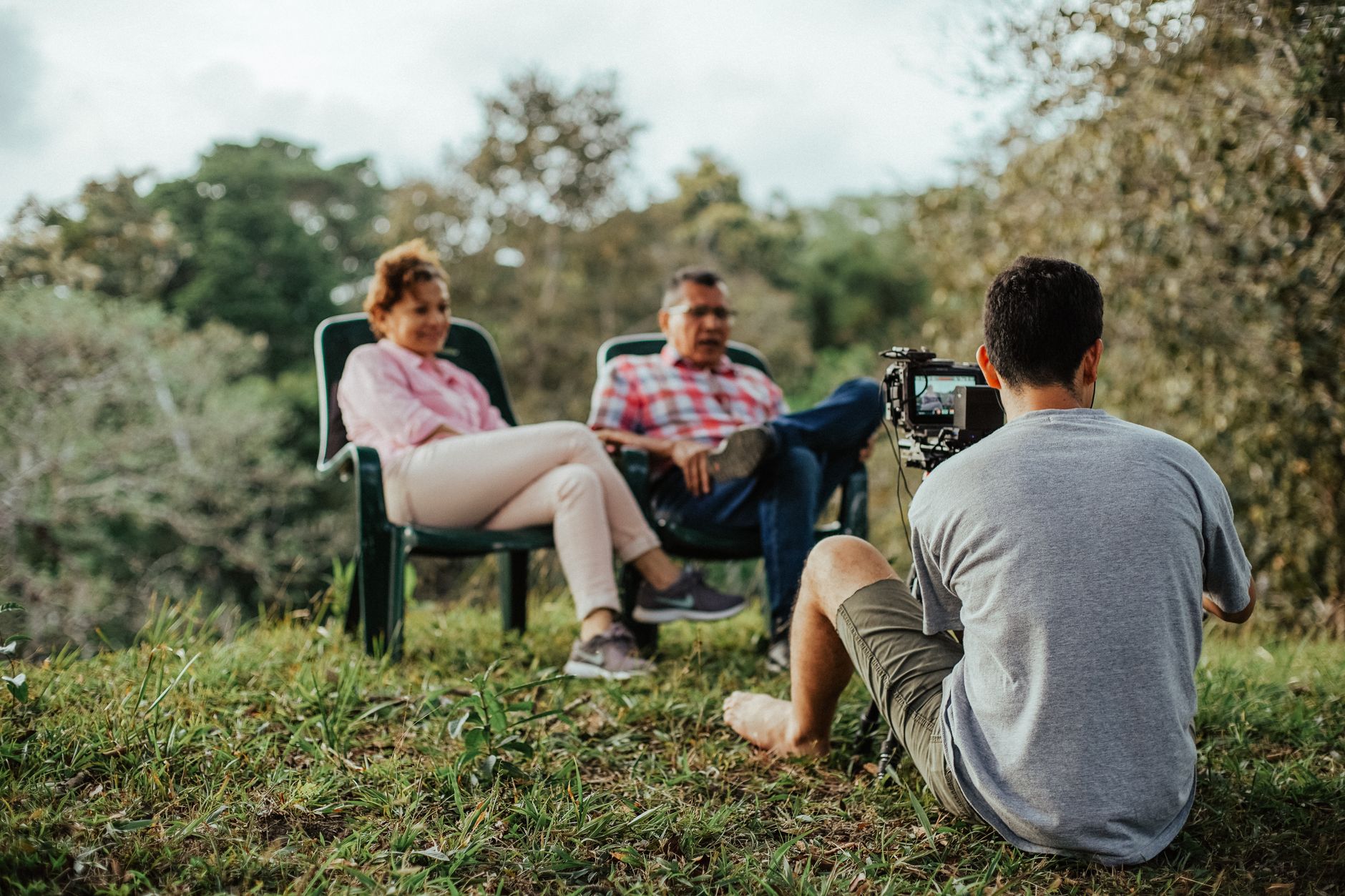 Documentary interview filming