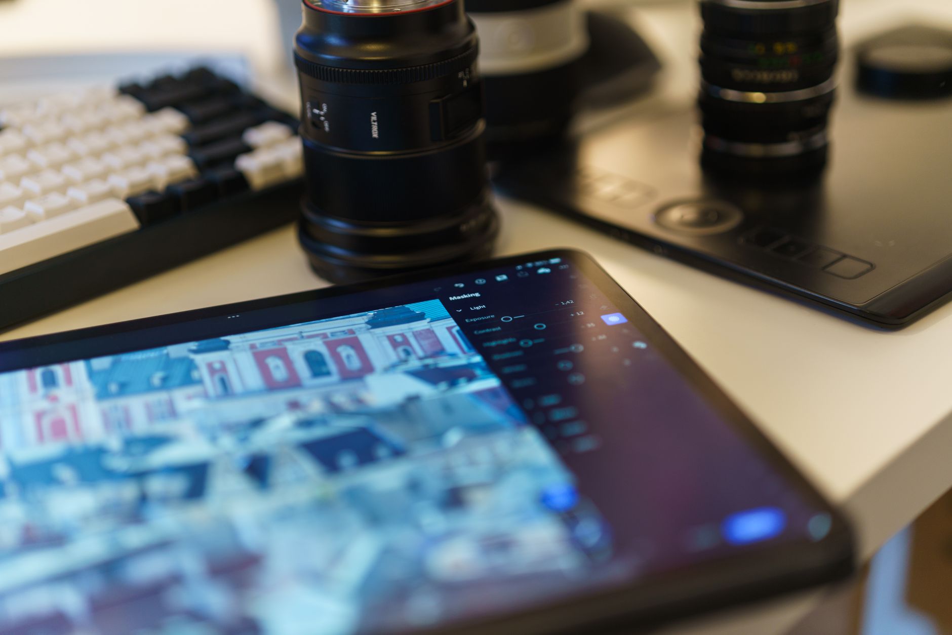 Editing software shots