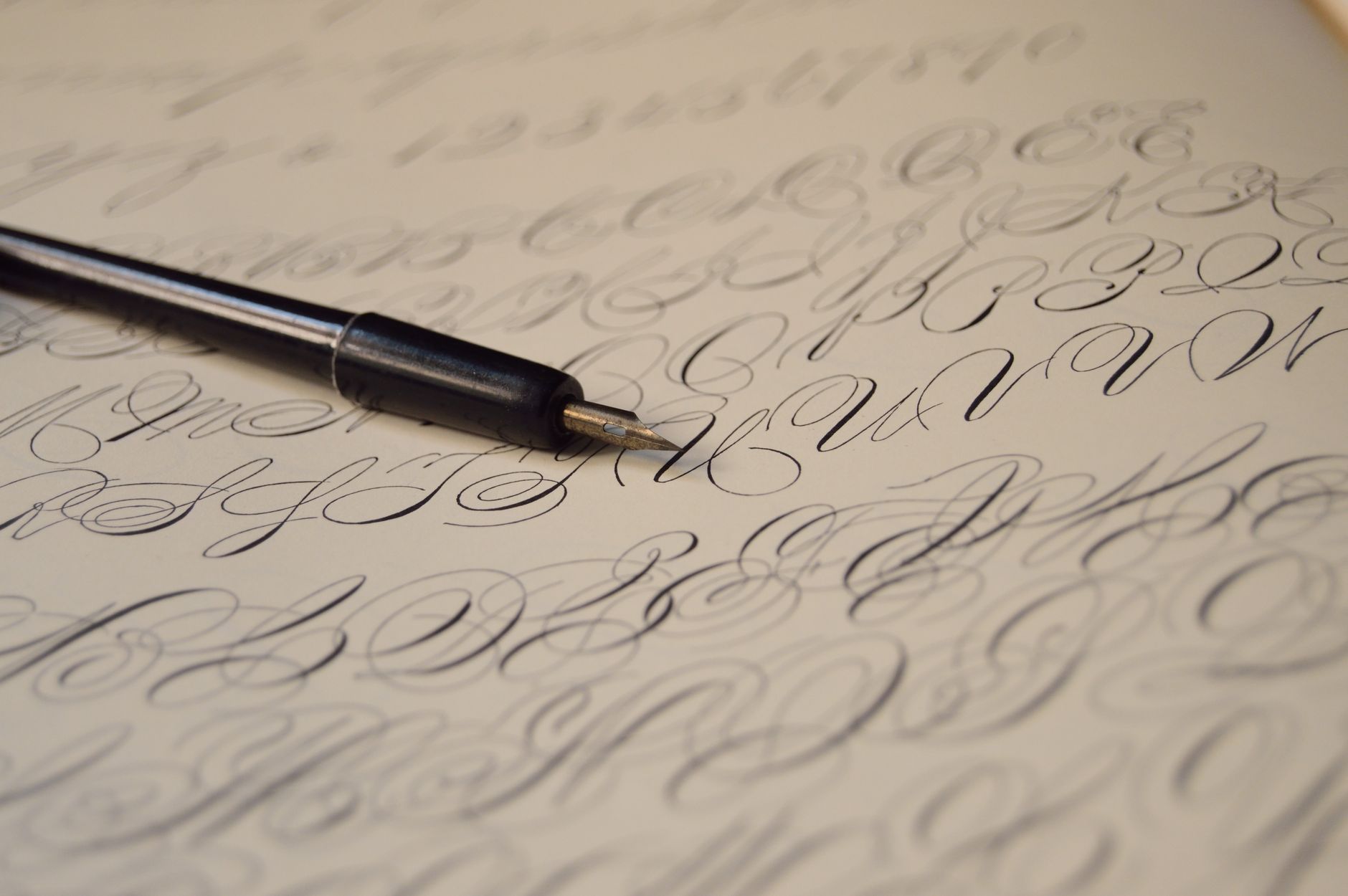 Elegant handwriting script