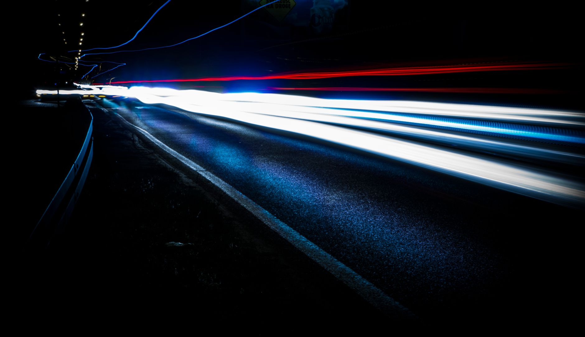 Fast motion light trails