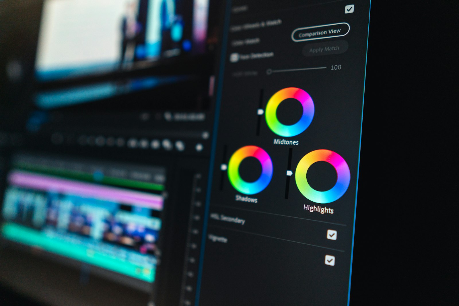 Film color correction monitor