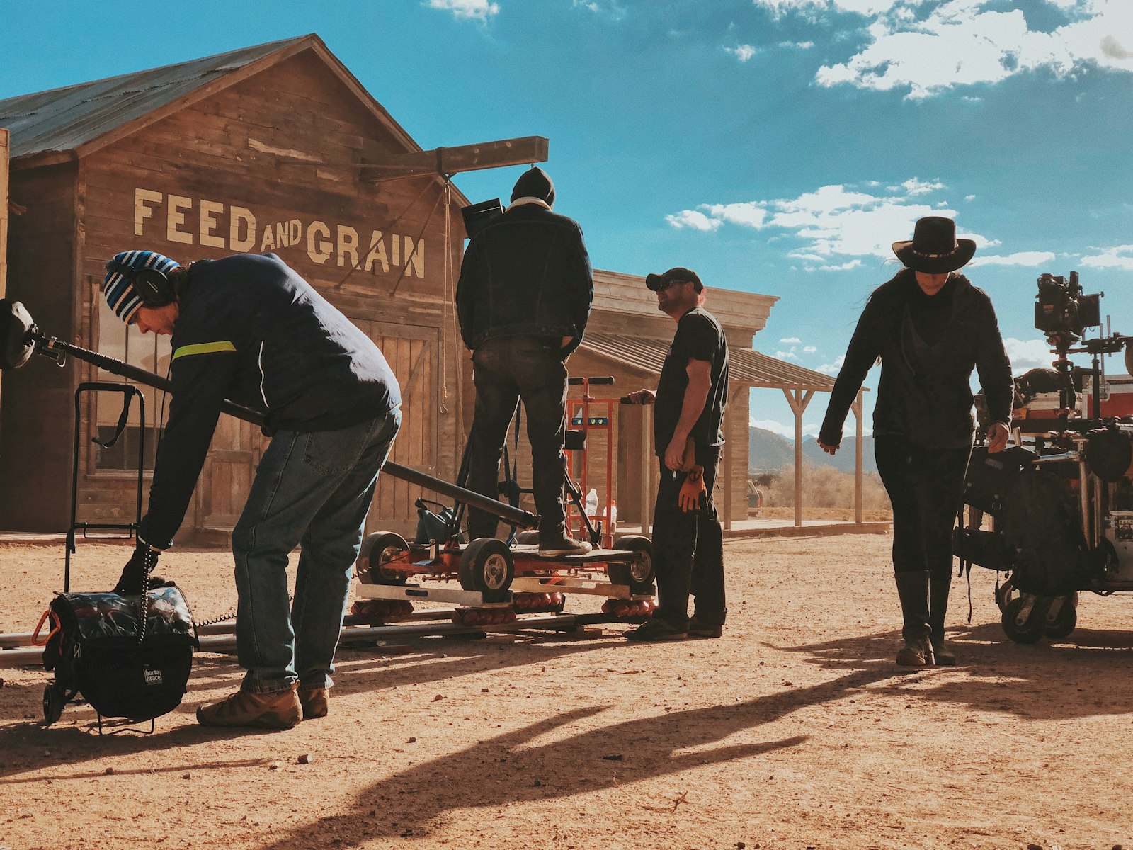 Film set scene direction