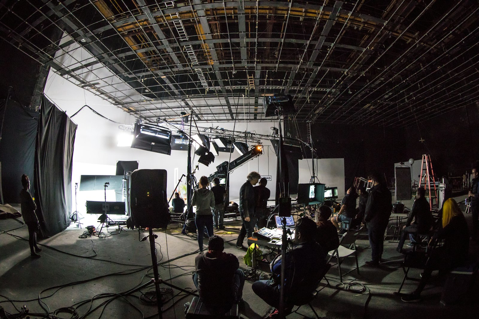 Film set studio camera