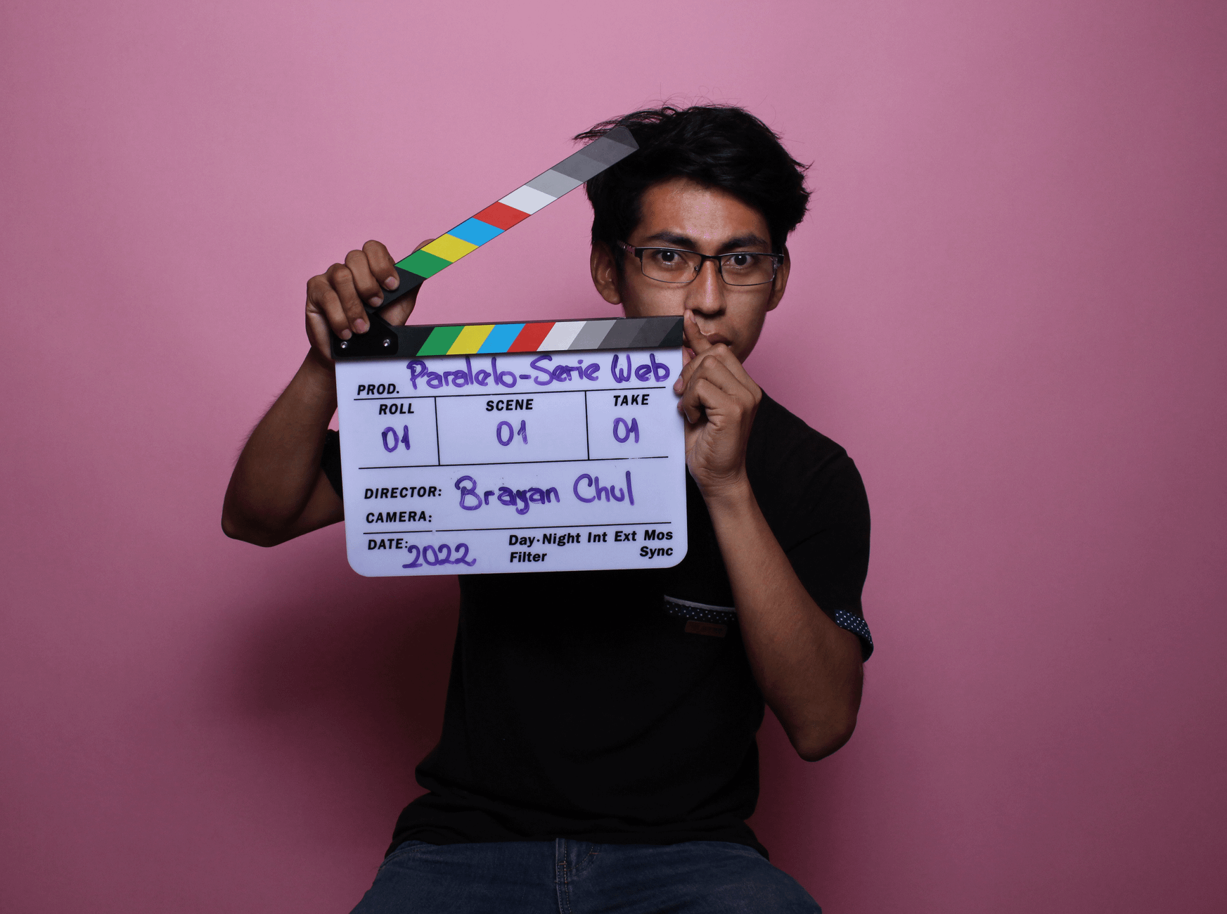 Filmmaker shooting b-roll