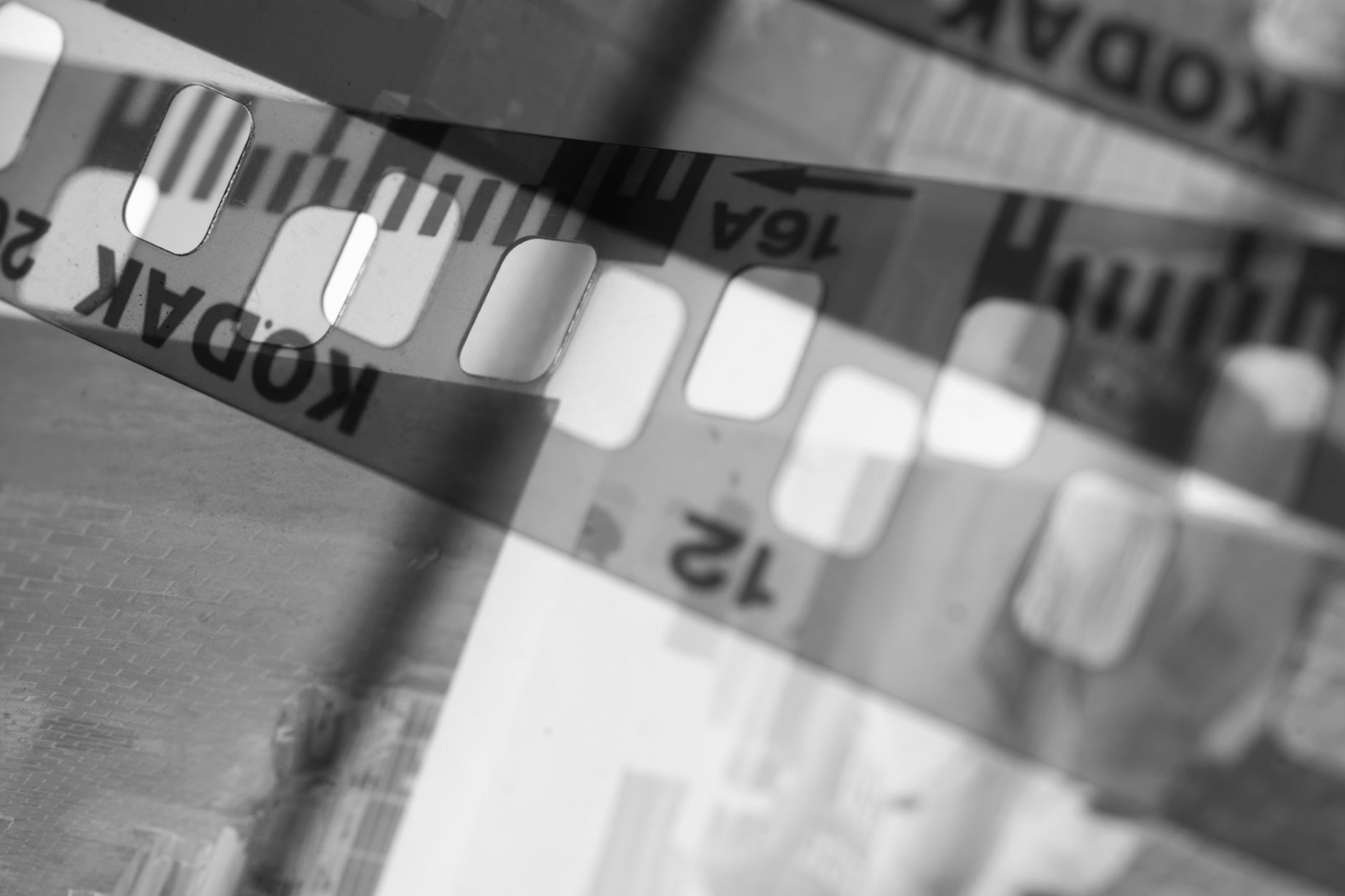 Filmstrip frames cinematic