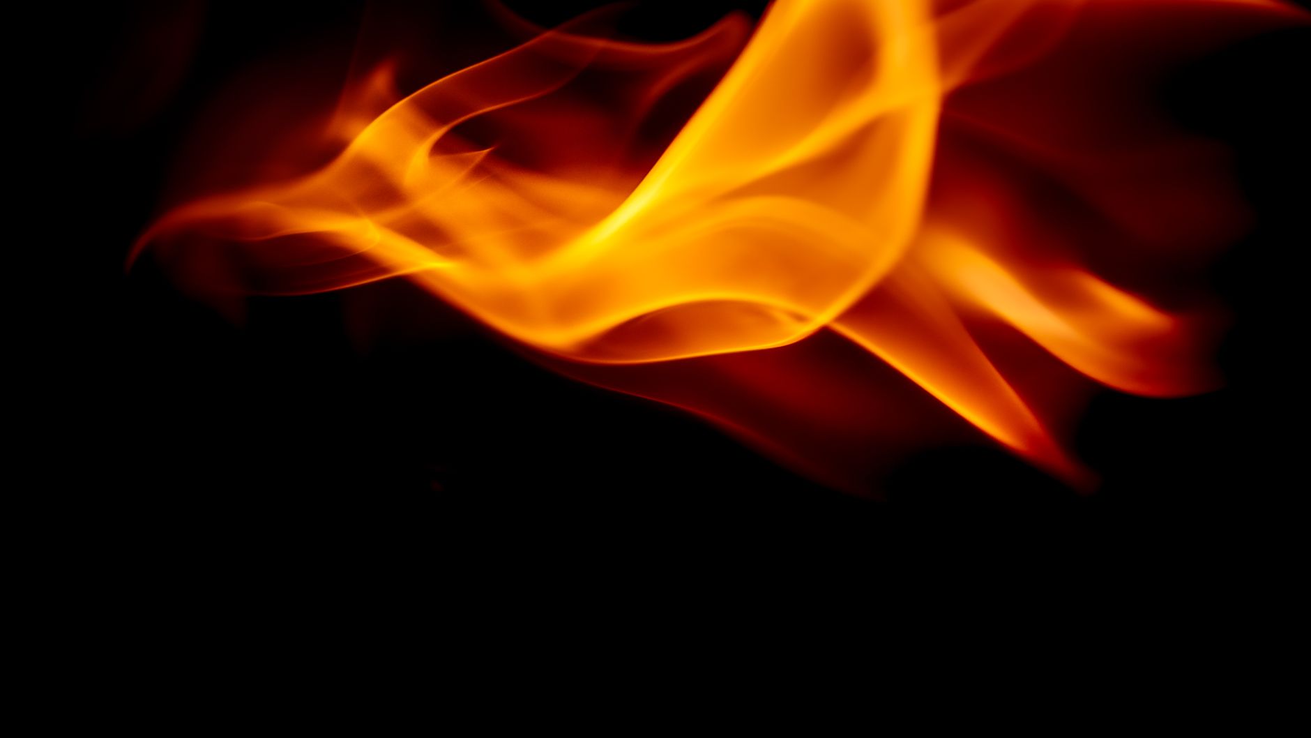 Fire flames dark background