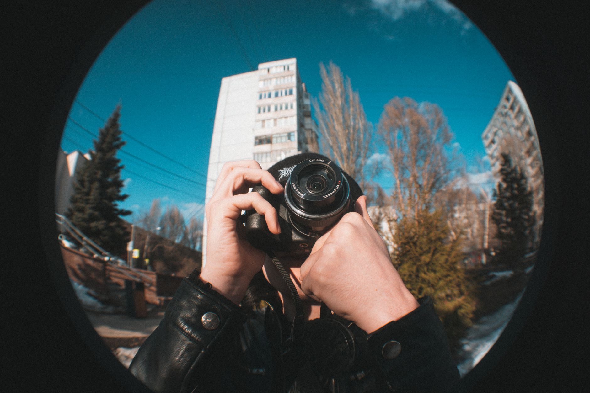 Fisheye lens effect