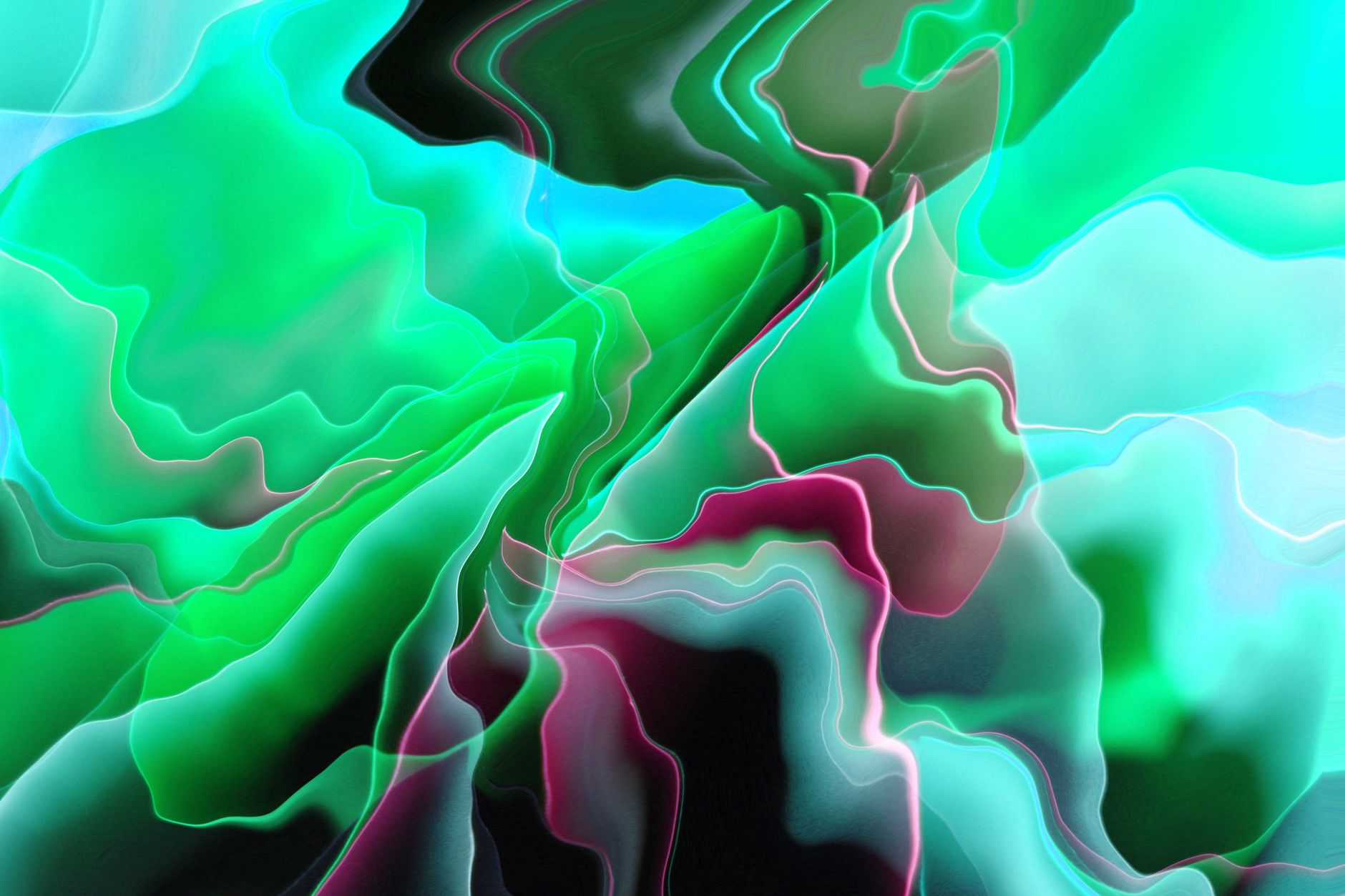 Fluid distortion abstract