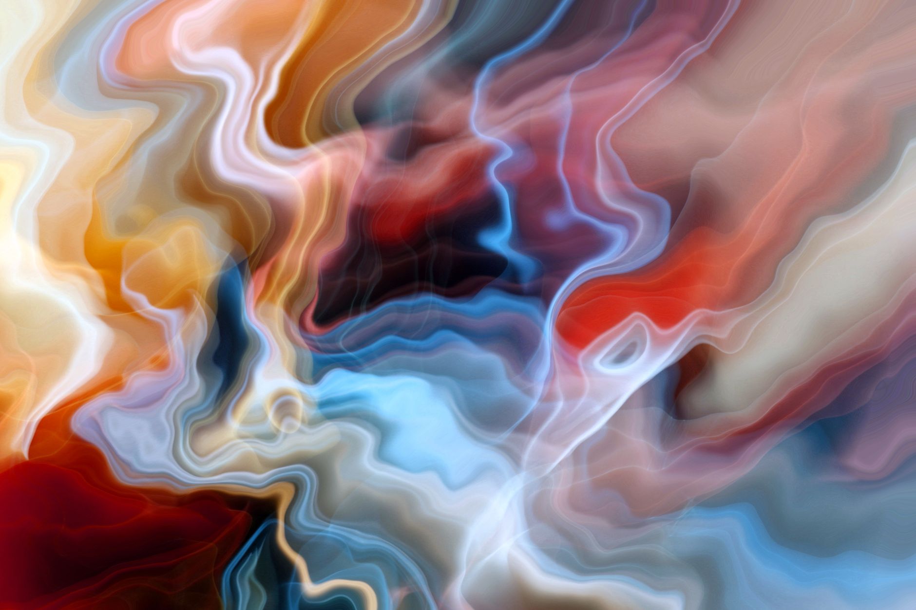Fluid motion abstract slow