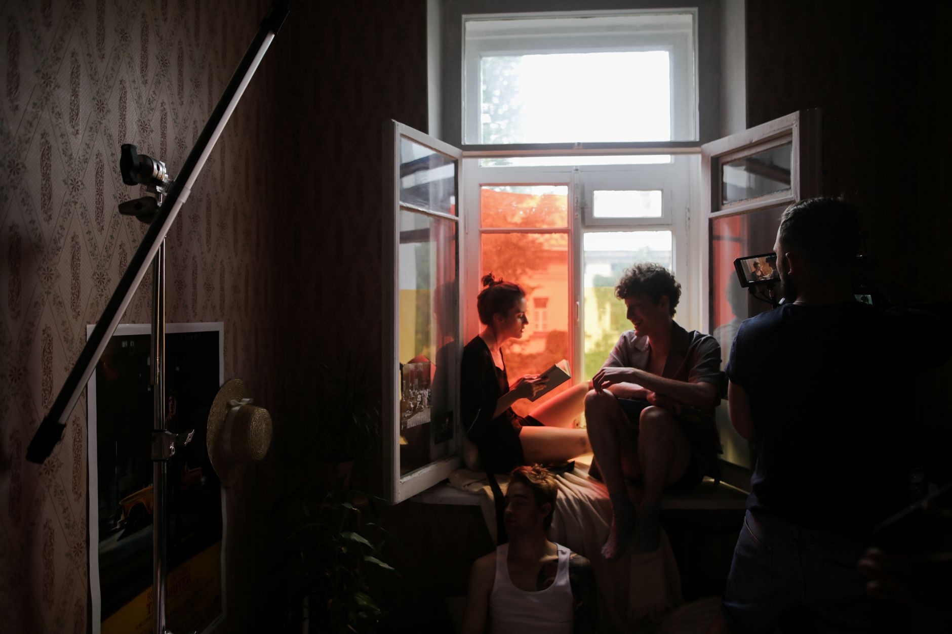 Freeze frame cinematic still