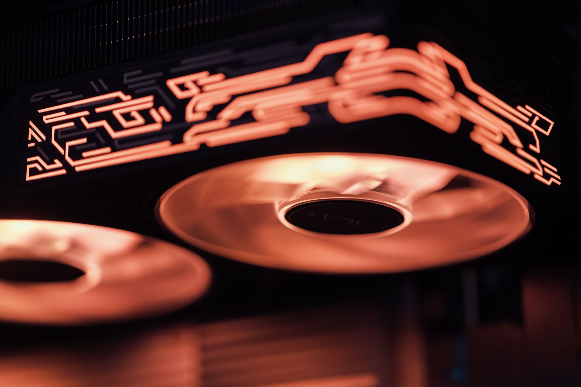 Futuristic glowing blade