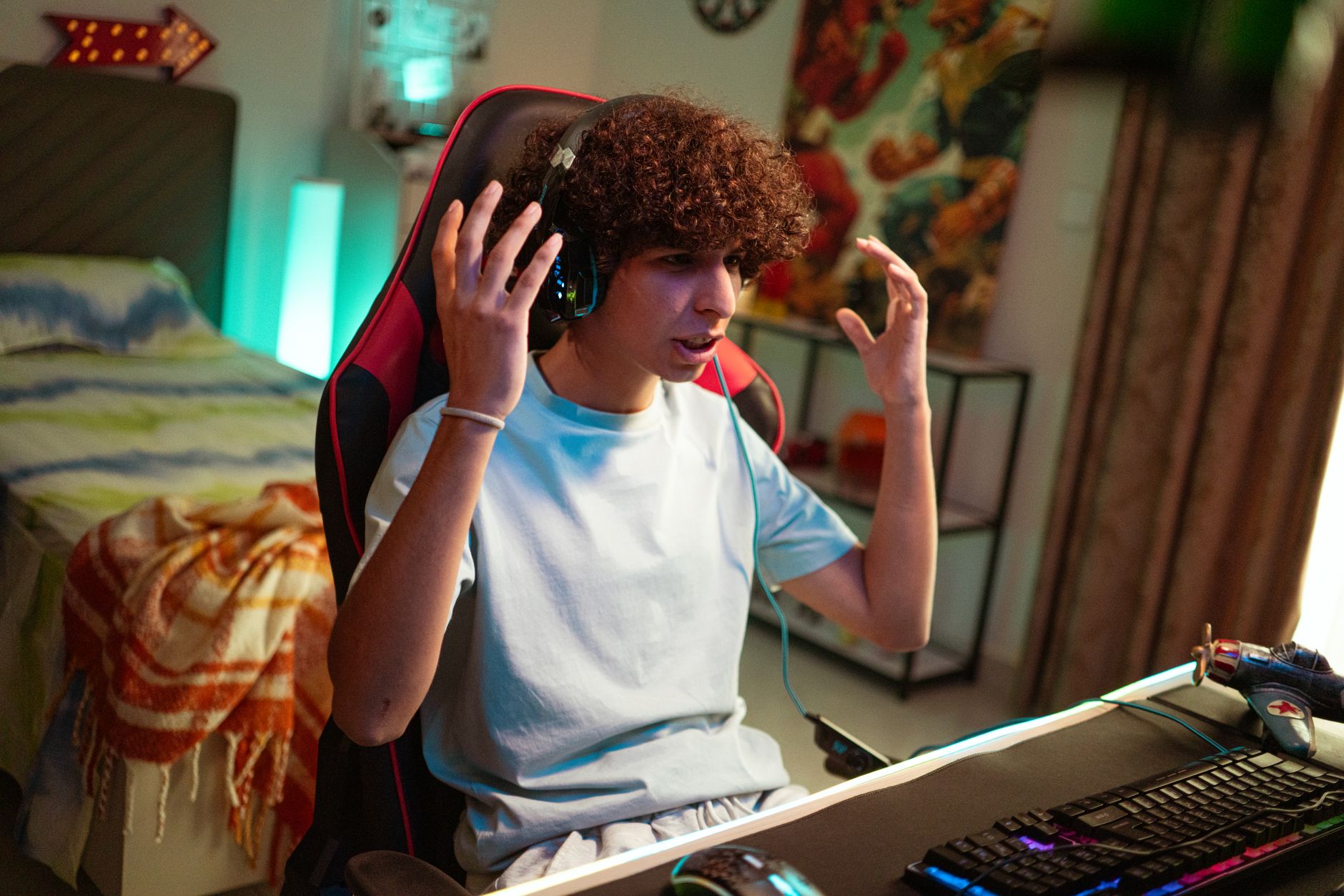 Gaming streamer setup