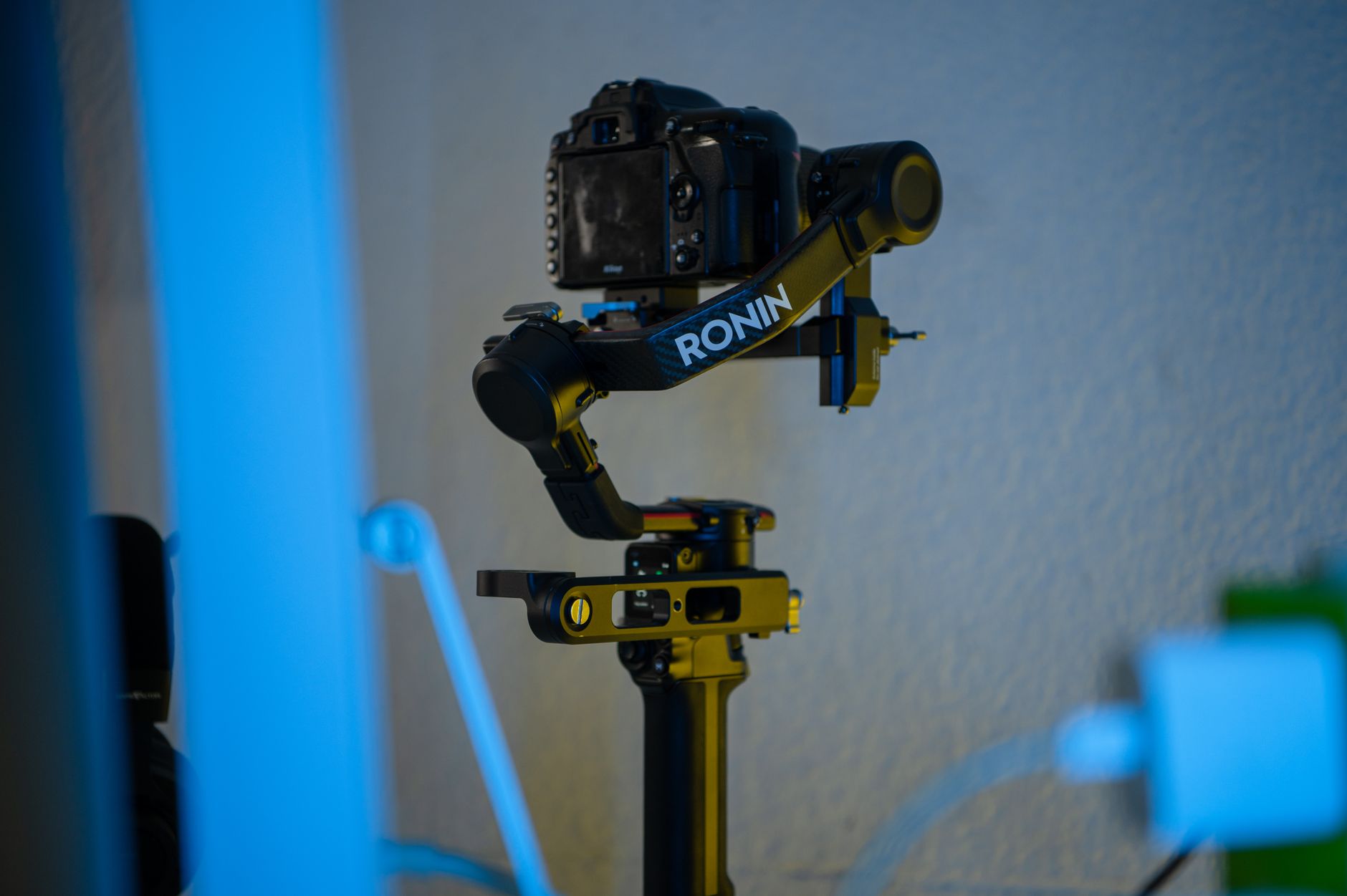 Gimbal camera stabilizer filming