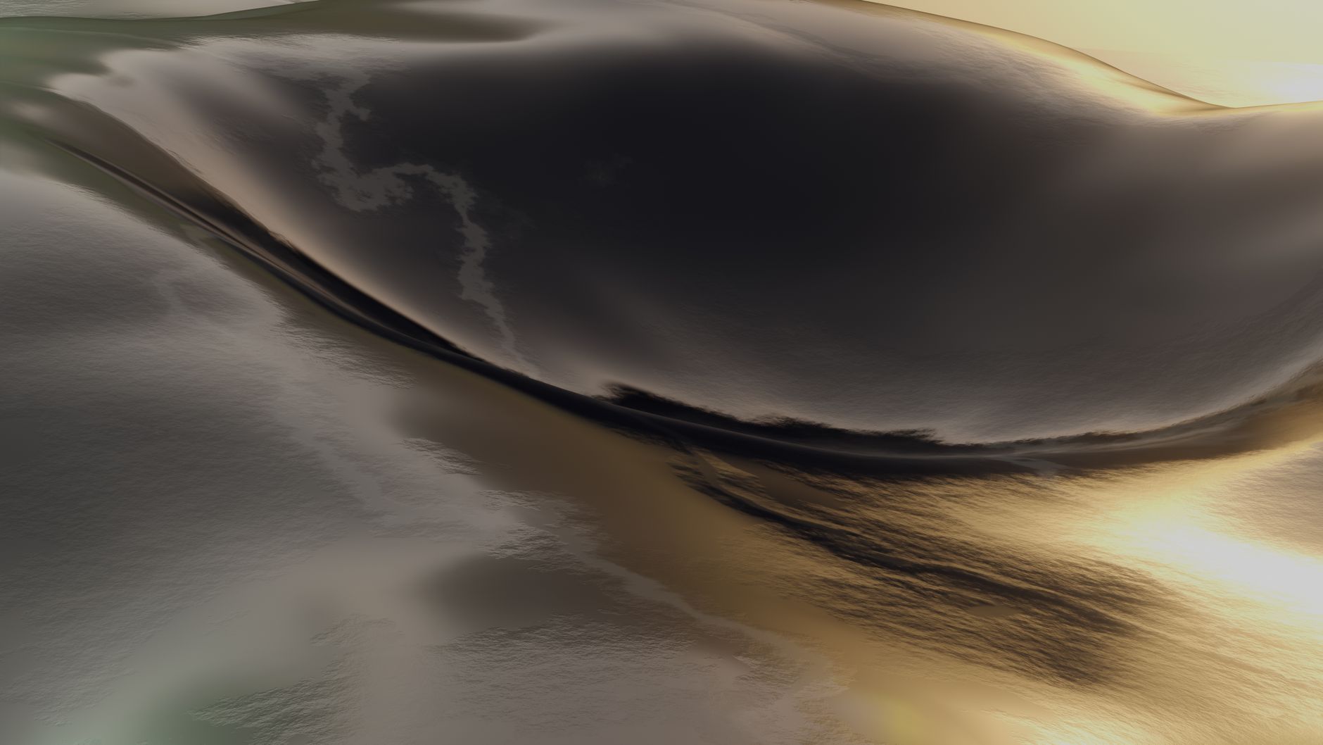 Glossy reflective surface light