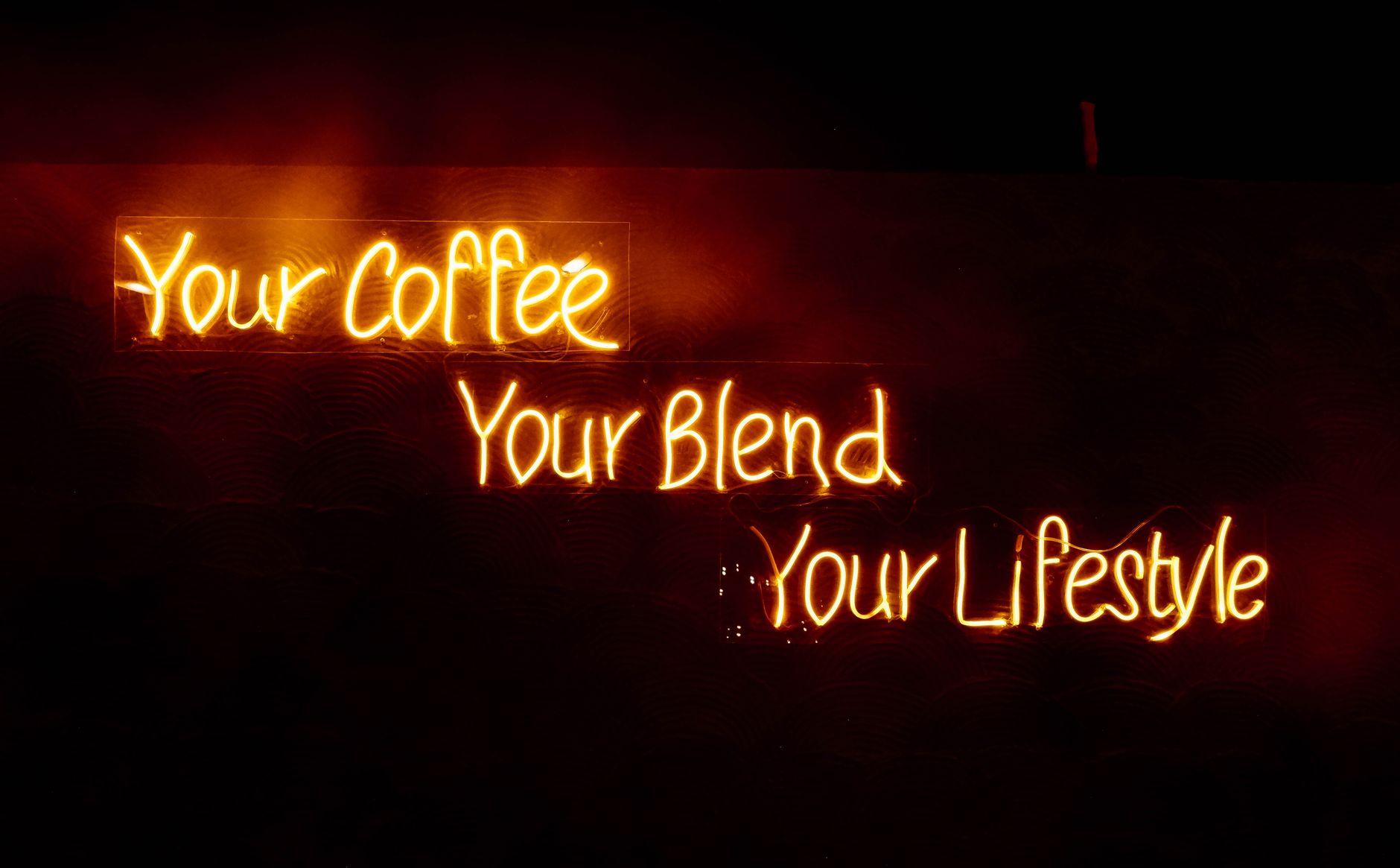 Glowing neon sign