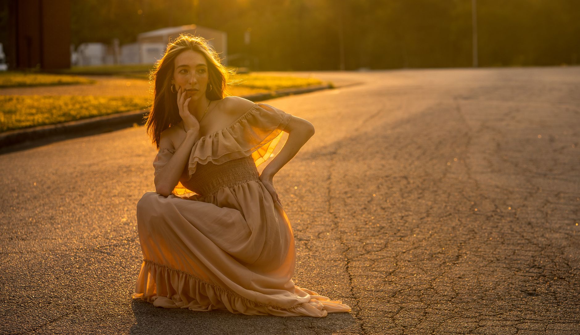 Golden hour warm light
