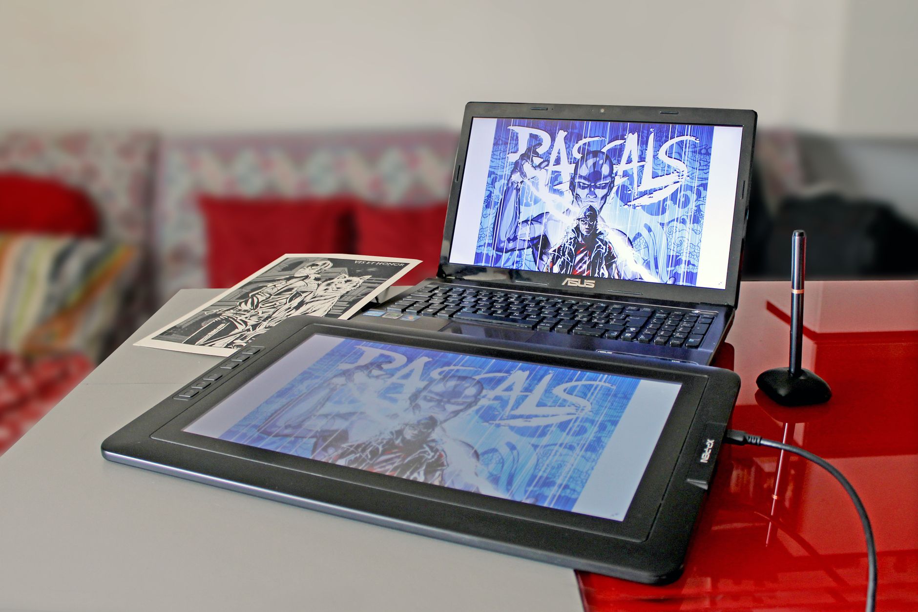 Graphic design workstation