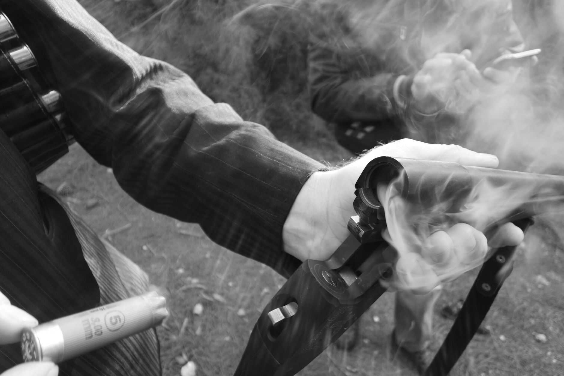 Gun fire flash action