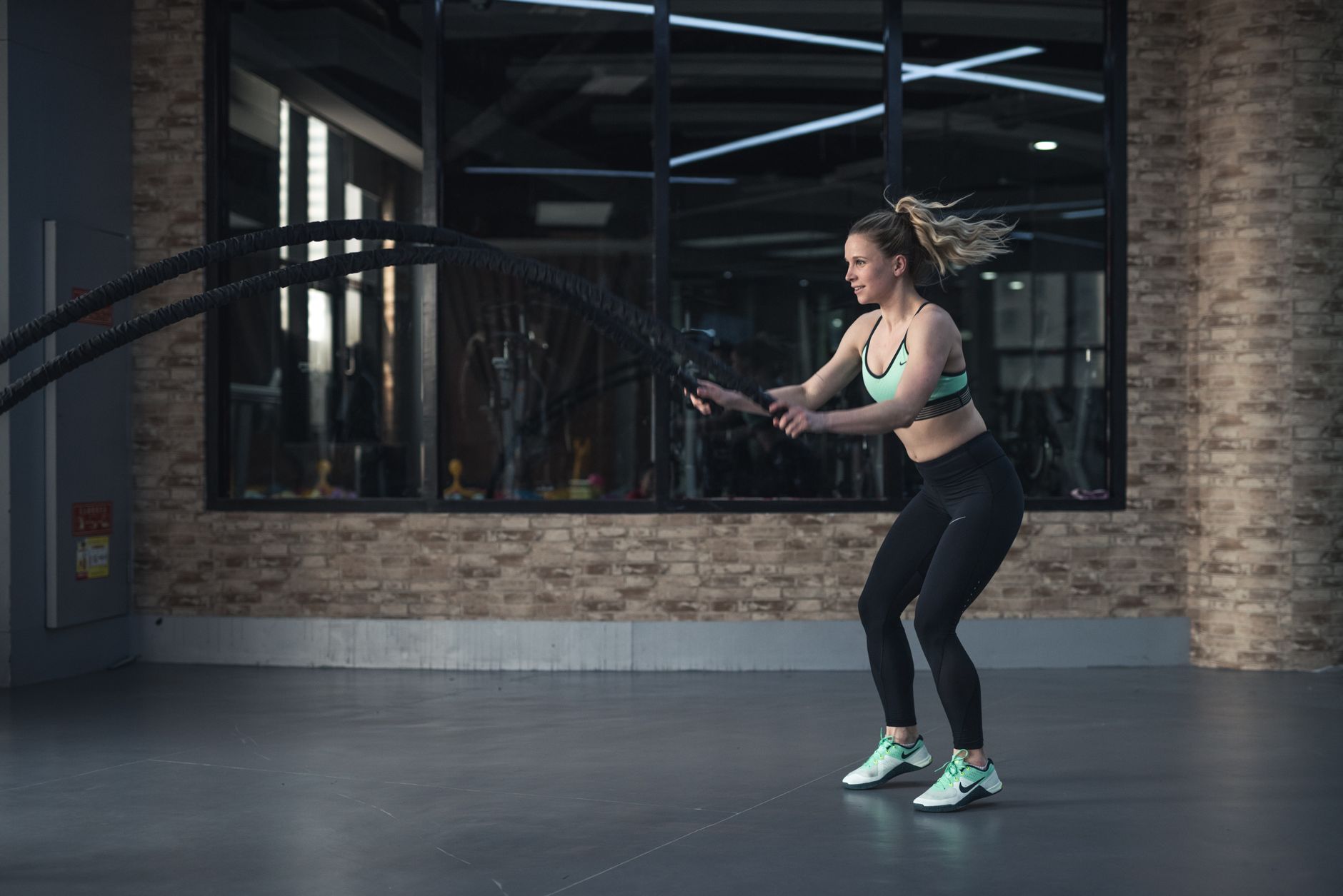 Gym workout dynamic action